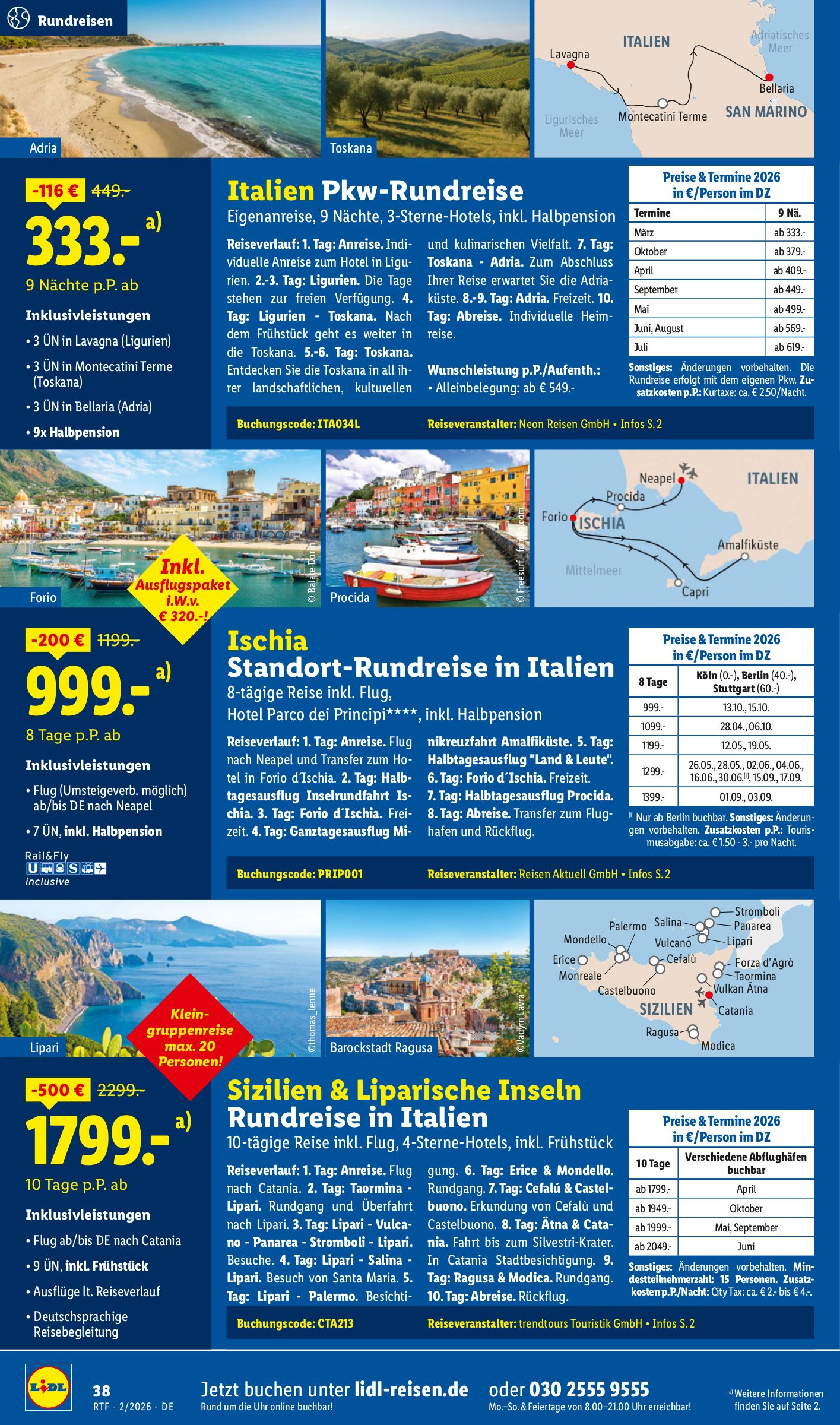 lidl - Lidl - Reisen-Prospekt gültig vom 14.02.2026 bis 15.03.2026 - page: 38