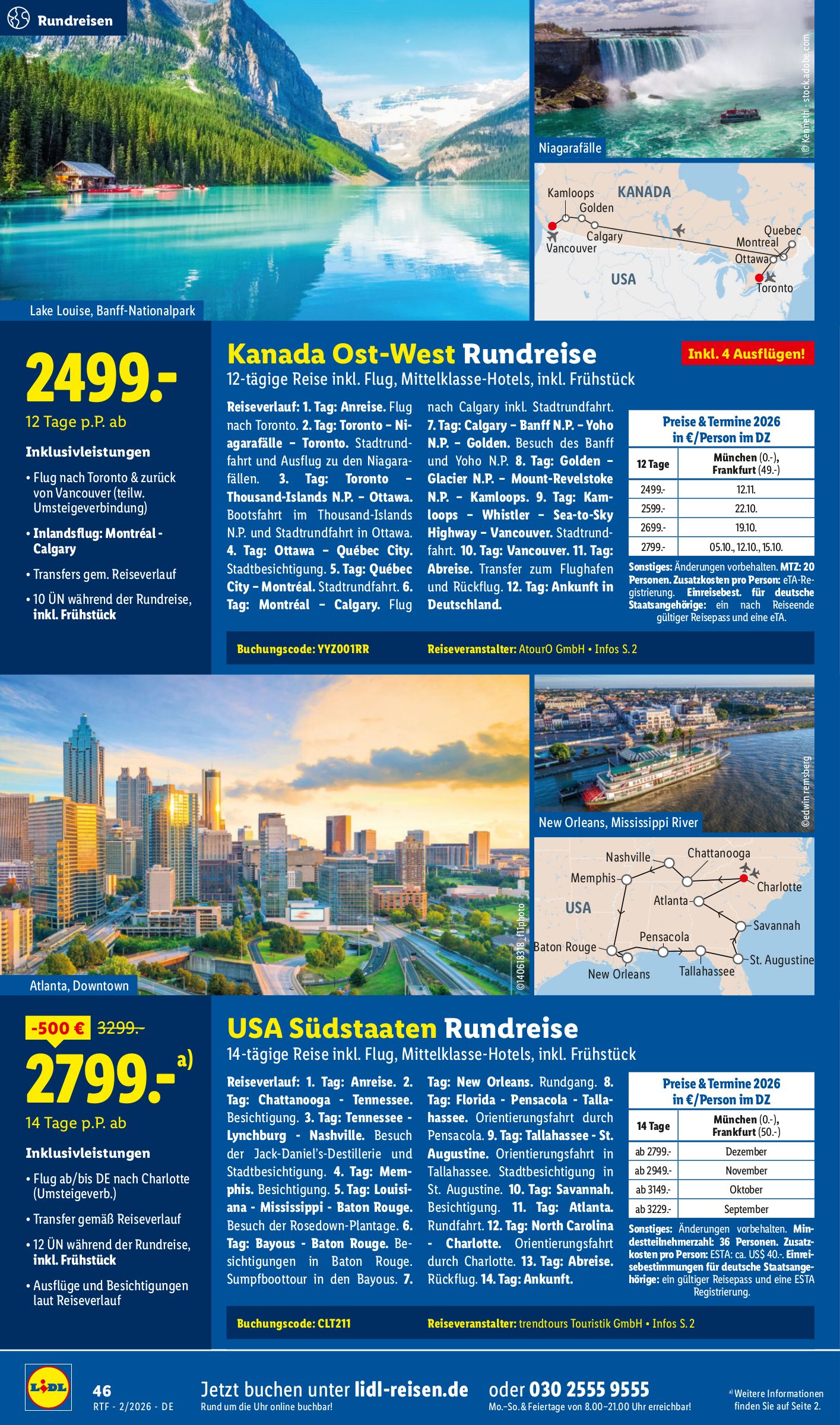 lidl - Lidl - Reisen-Prospekt gültig vom 14.02.2026 bis 15.03.2026 - page: 46