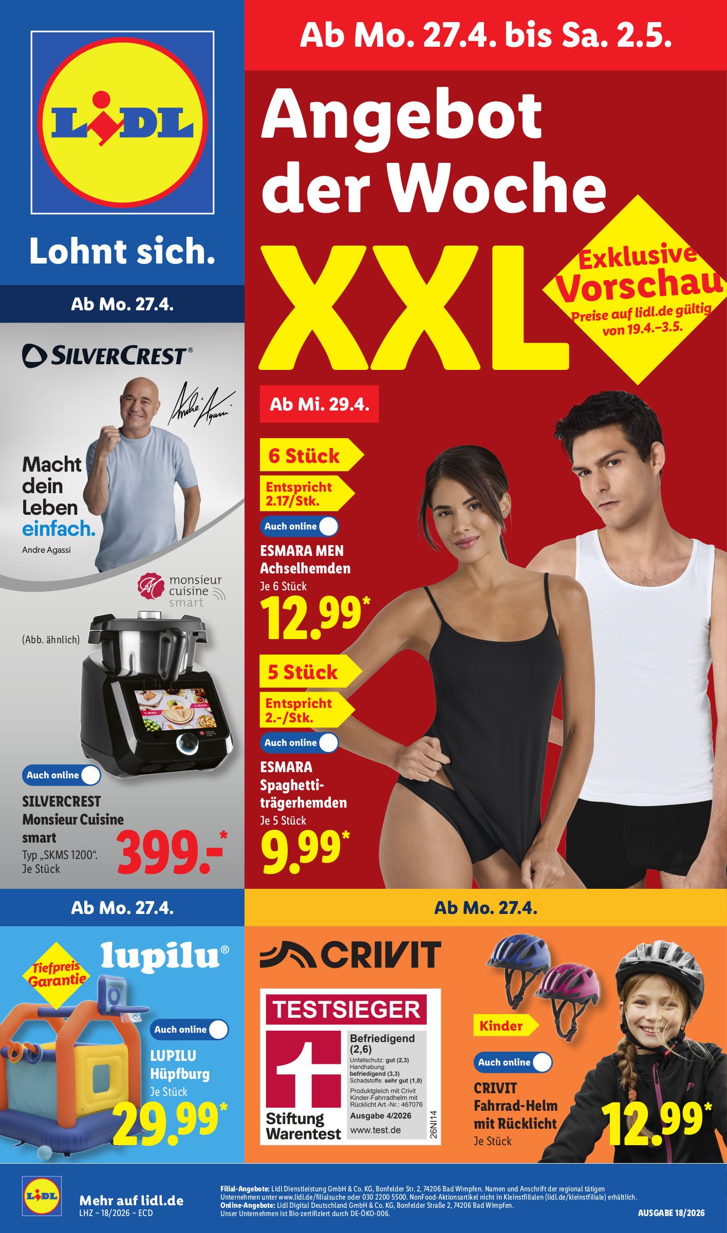 lidl - Lidl - Angebot der Woche Prospekt nächste Woche – von Montag 27.04.2026 bis Samstag 02.05.2026