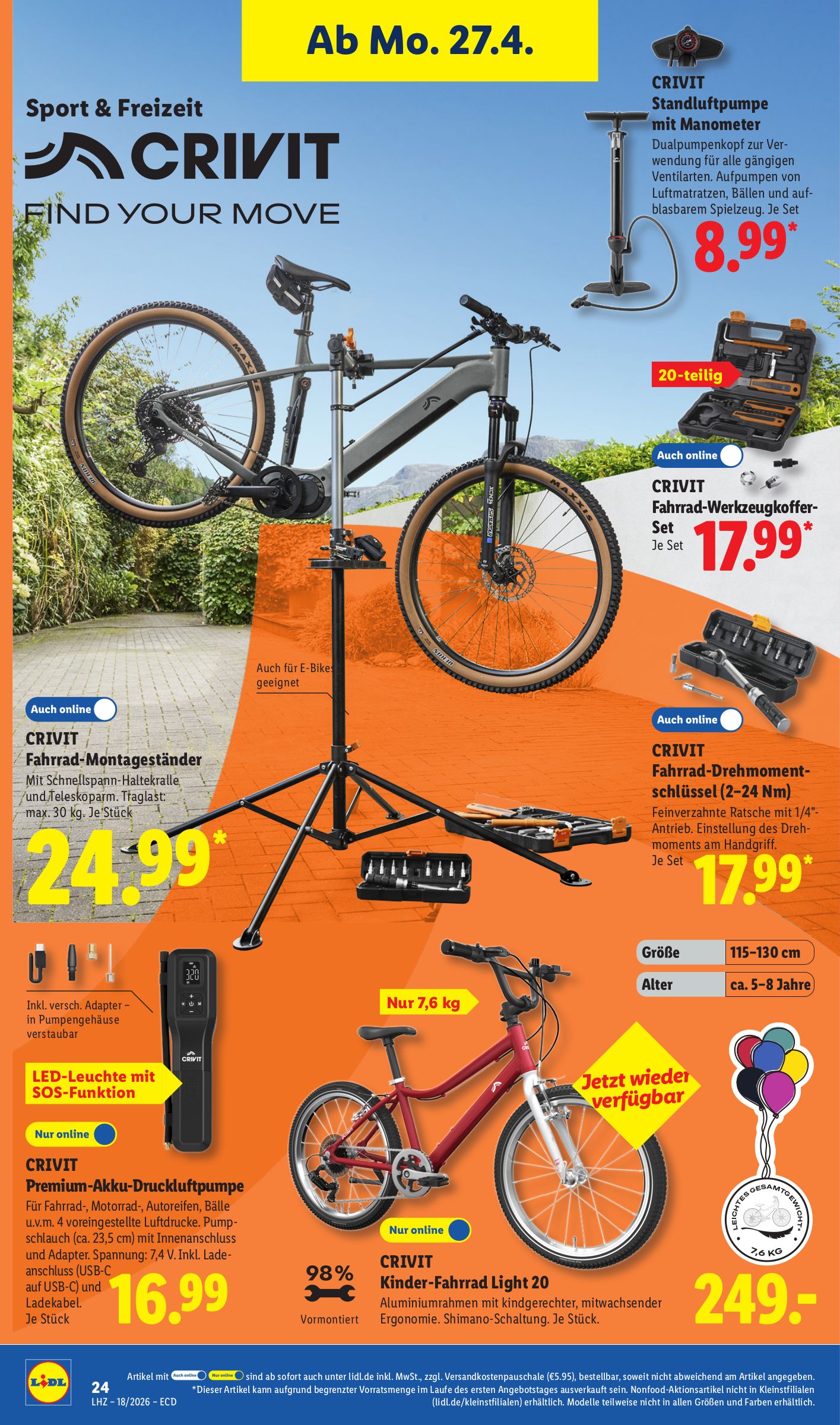 lidl - Lidl - Angebot der Woche Prospekt nächste Woche – von Montag 27.04.2026 bis Samstag 02.05.2026 - page: 18