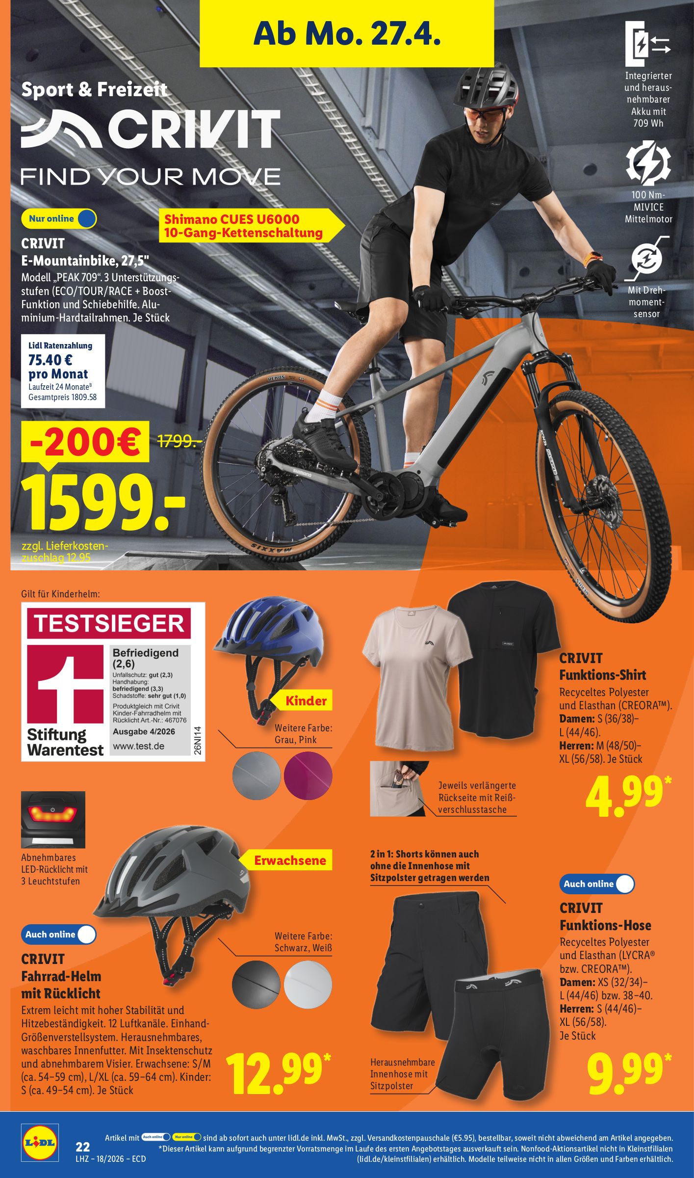 lidl - Lidl - Angebot der Woche Prospekt nächste Woche – von Montag 27.04.2026 bis Samstag 02.05.2026 - page: 14