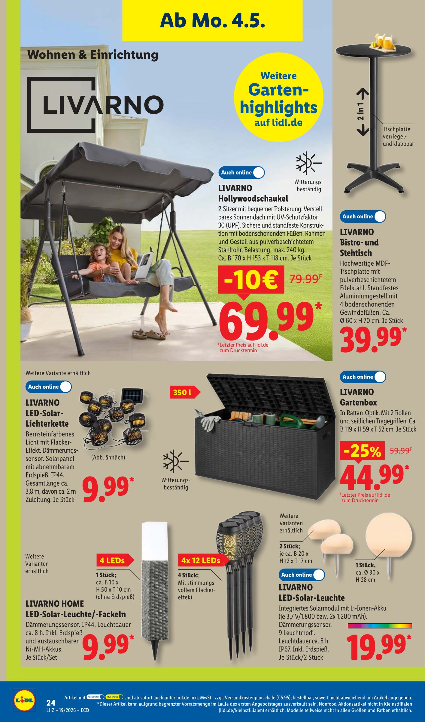 lidl - Lidl - Angebot der Woche Prospekt nächste Woche – von Montag 04.05.2026 bis Samstag 09.05.2026 - page: 12