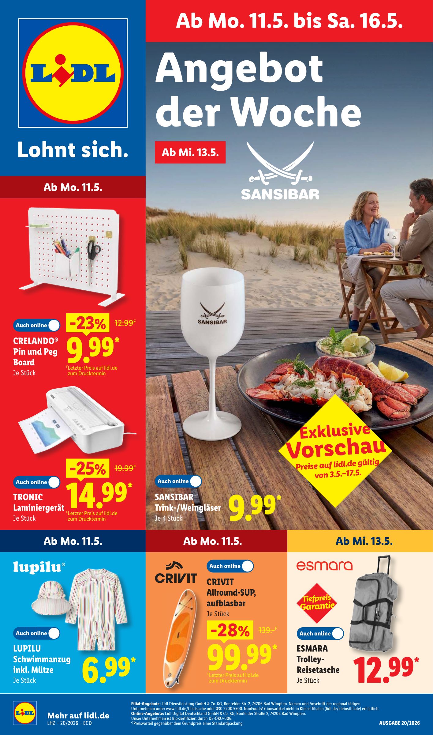 lidl - Lidl - Angebot der Woche Prospekt nächste Woche – von Montag 11.05.2026 bis Samstag 16.05.2026