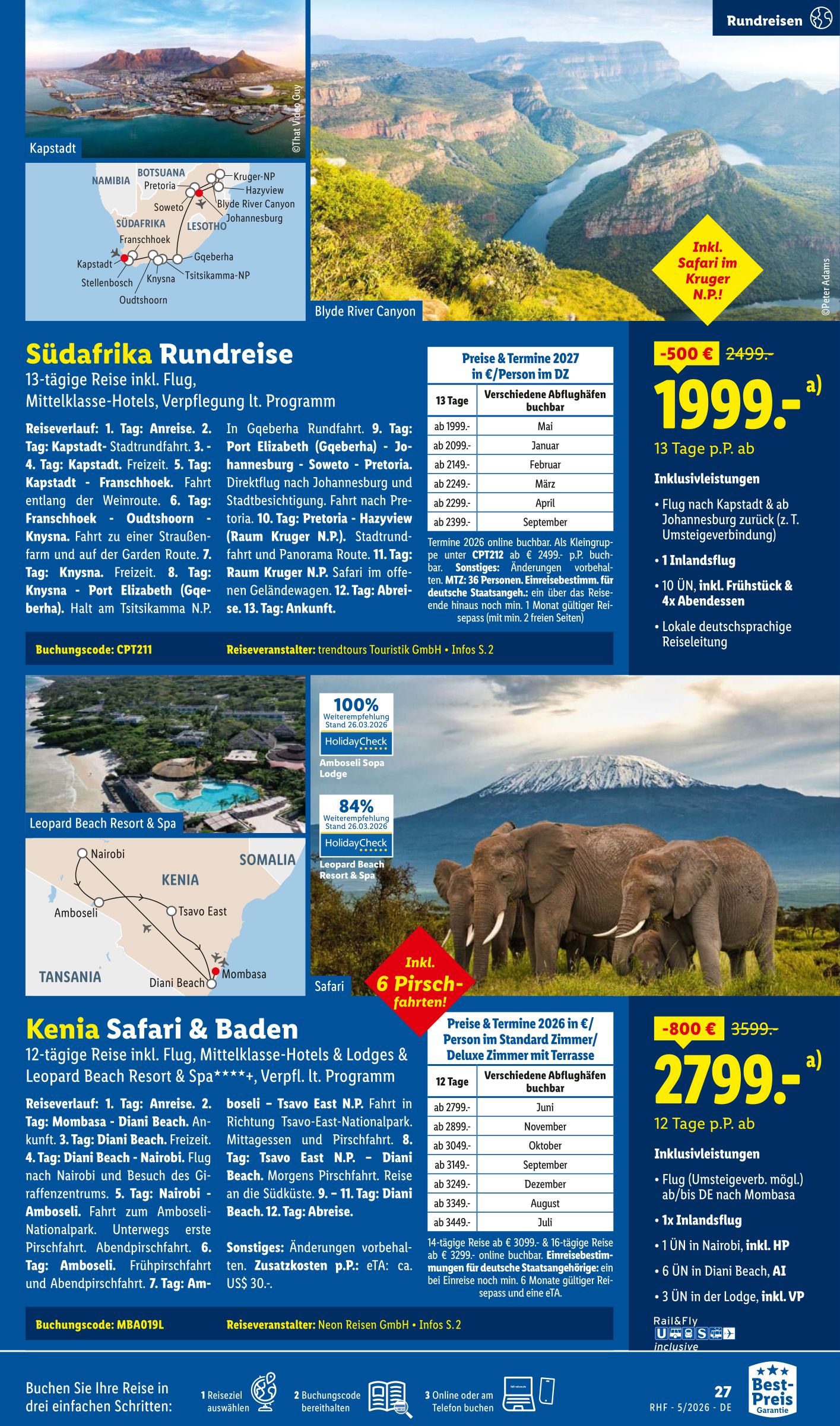 lidl - Lidl - Reisen Prospekt – von Mittwoch 29.04.2026 bis Sonntag 31.05.2026 - page: 27
