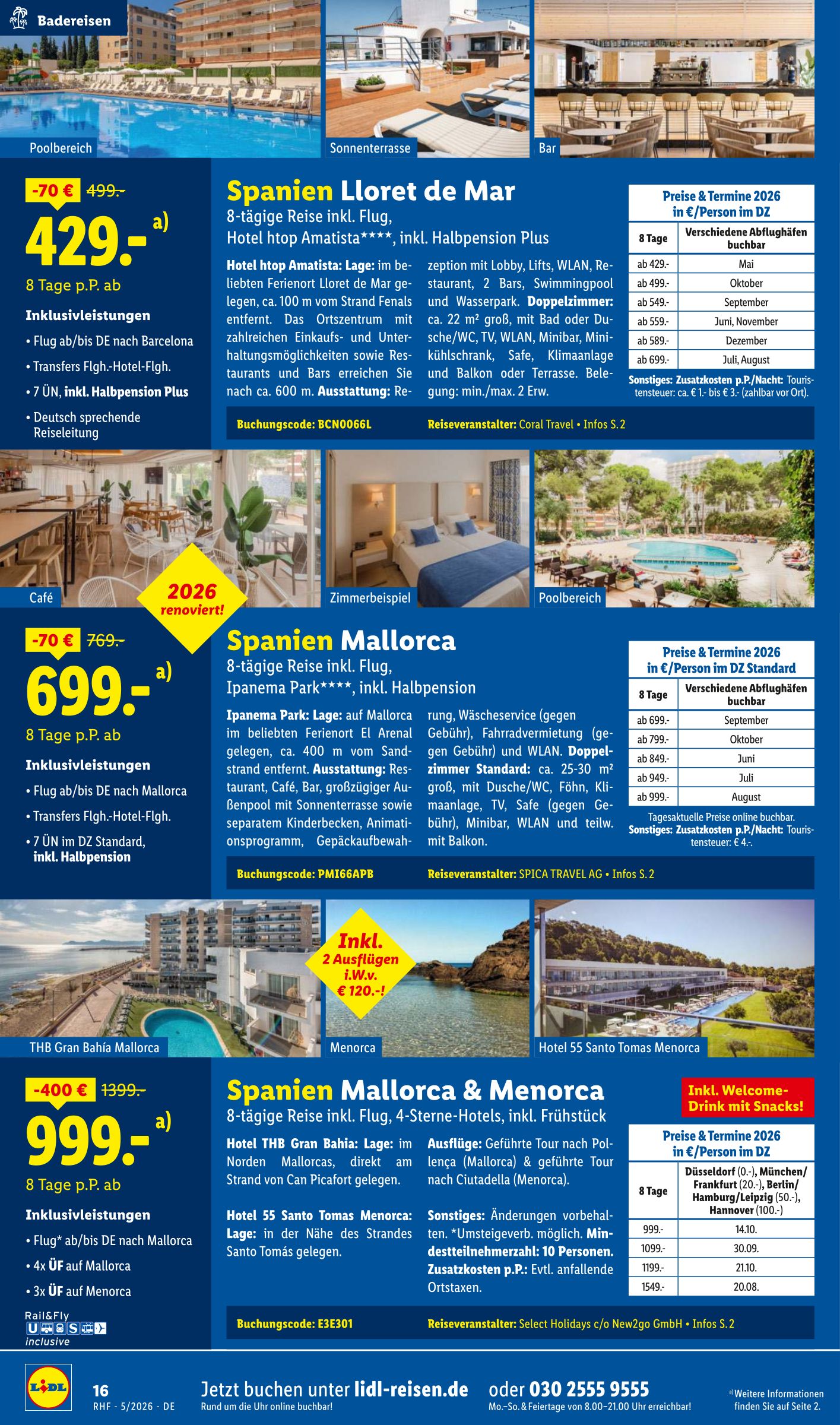 lidl - Lidl - Reisen Prospekt – von Mittwoch 29.04.2026 bis Sonntag 31.05.2026 - page: 16