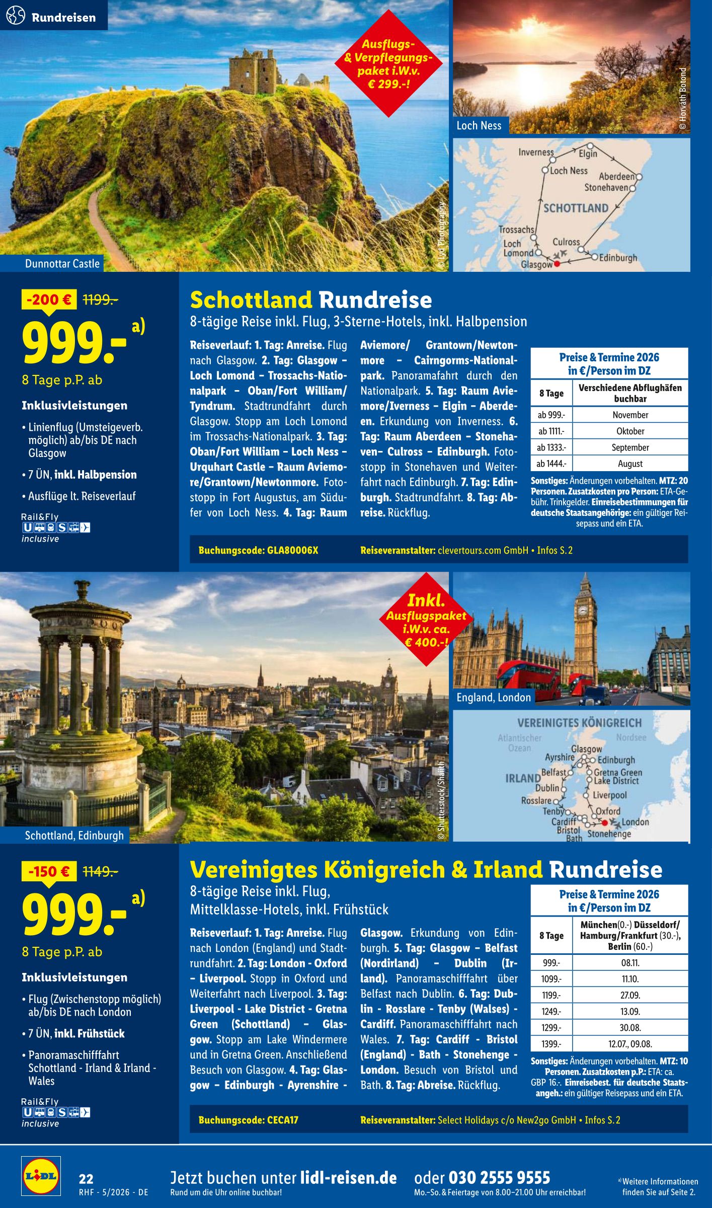 lidl - Lidl - Reisen Prospekt – von Mittwoch 29.04.2026 bis Sonntag 31.05.2026 - page: 22
