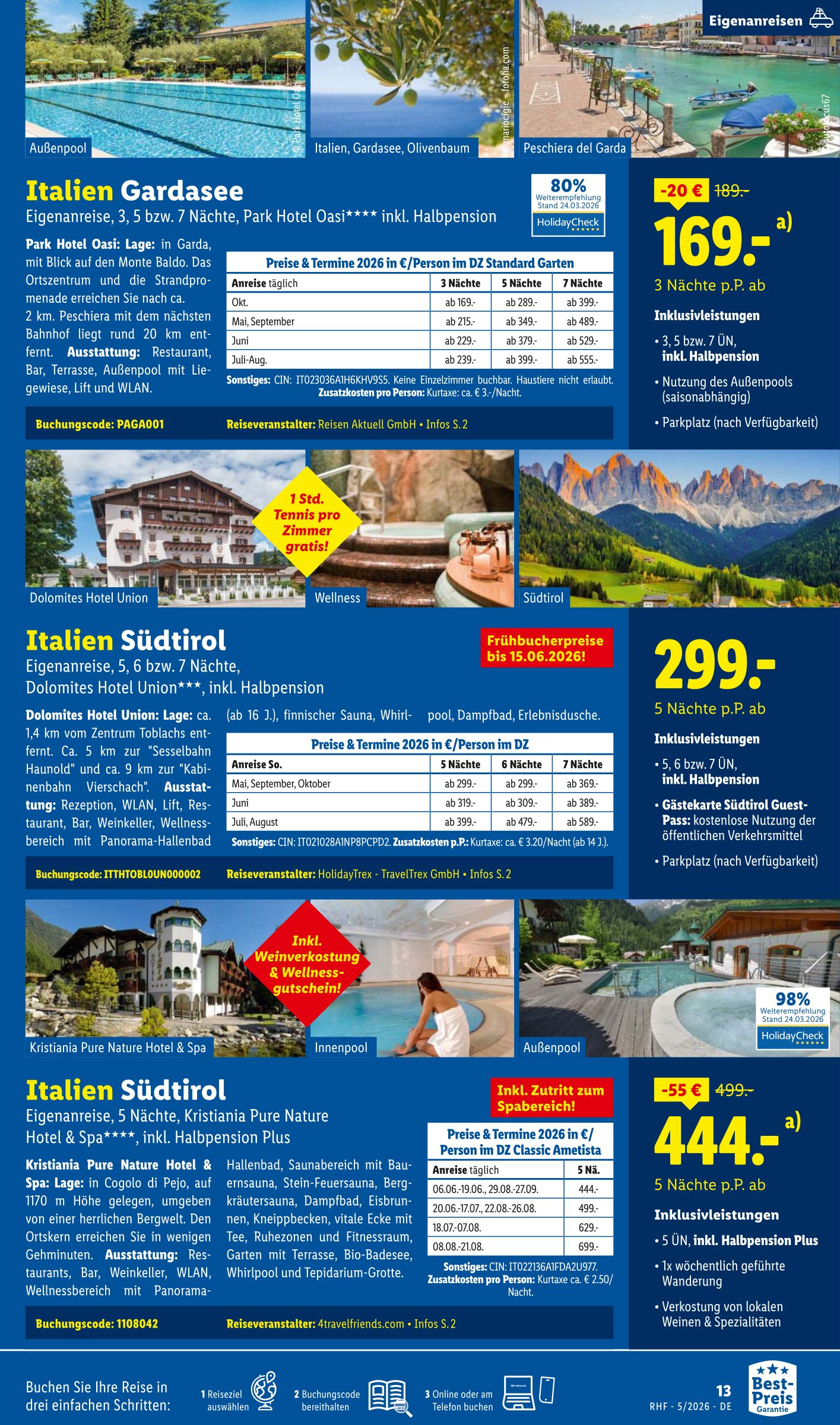 lidl - Lidl - Reisen Prospekt – von Mittwoch 29.04.2026 bis Sonntag 31.05.2026 - page: 13