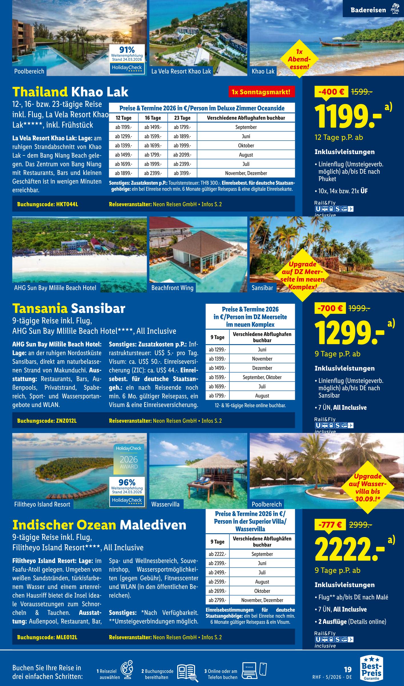 lidl - Lidl - Reisen Prospekt – von Mittwoch 29.04.2026 bis Sonntag 31.05.2026 - page: 19