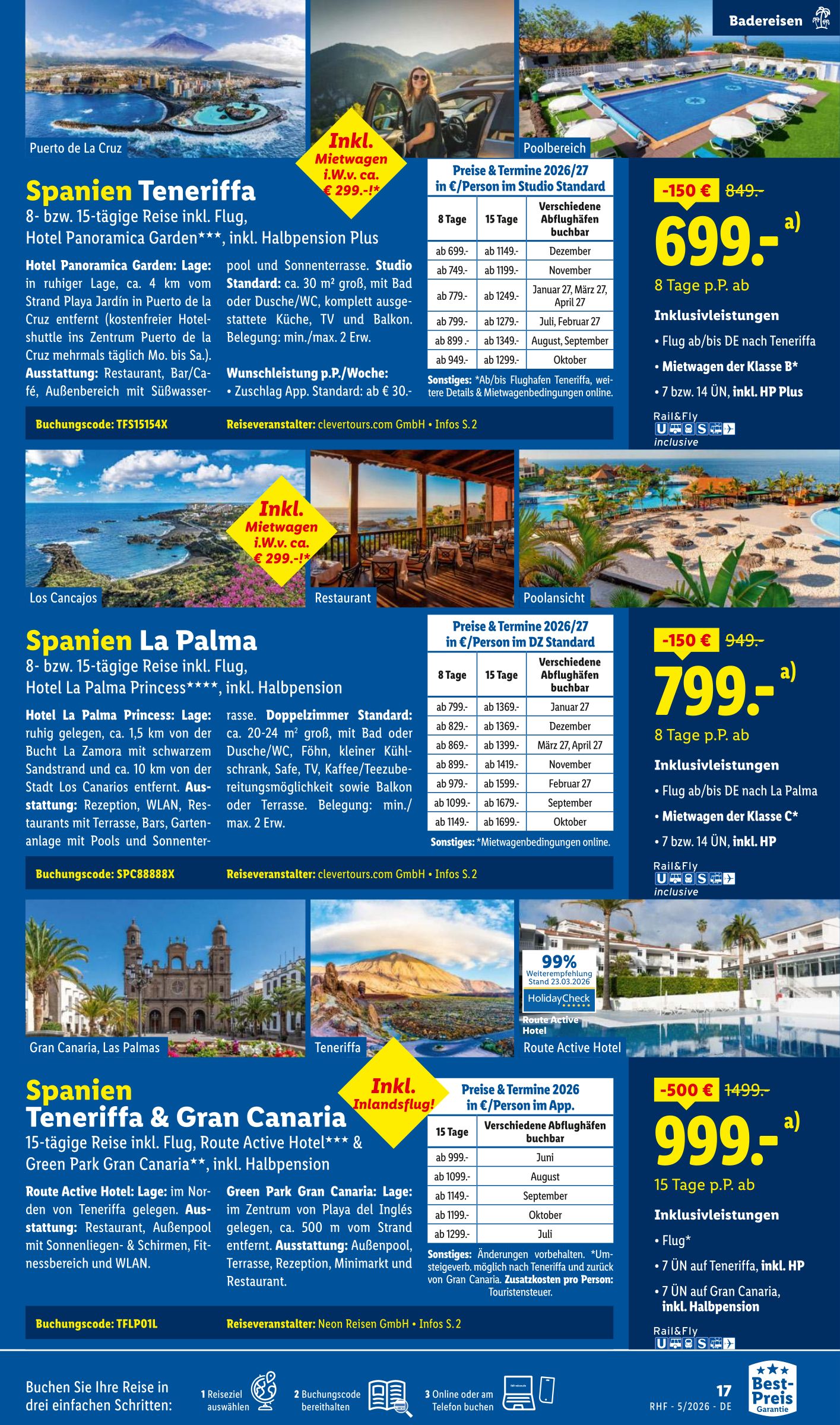 lidl - Lidl - Reisen Prospekt – von Mittwoch 29.04.2026 bis Sonntag 31.05.2026 - page: 17