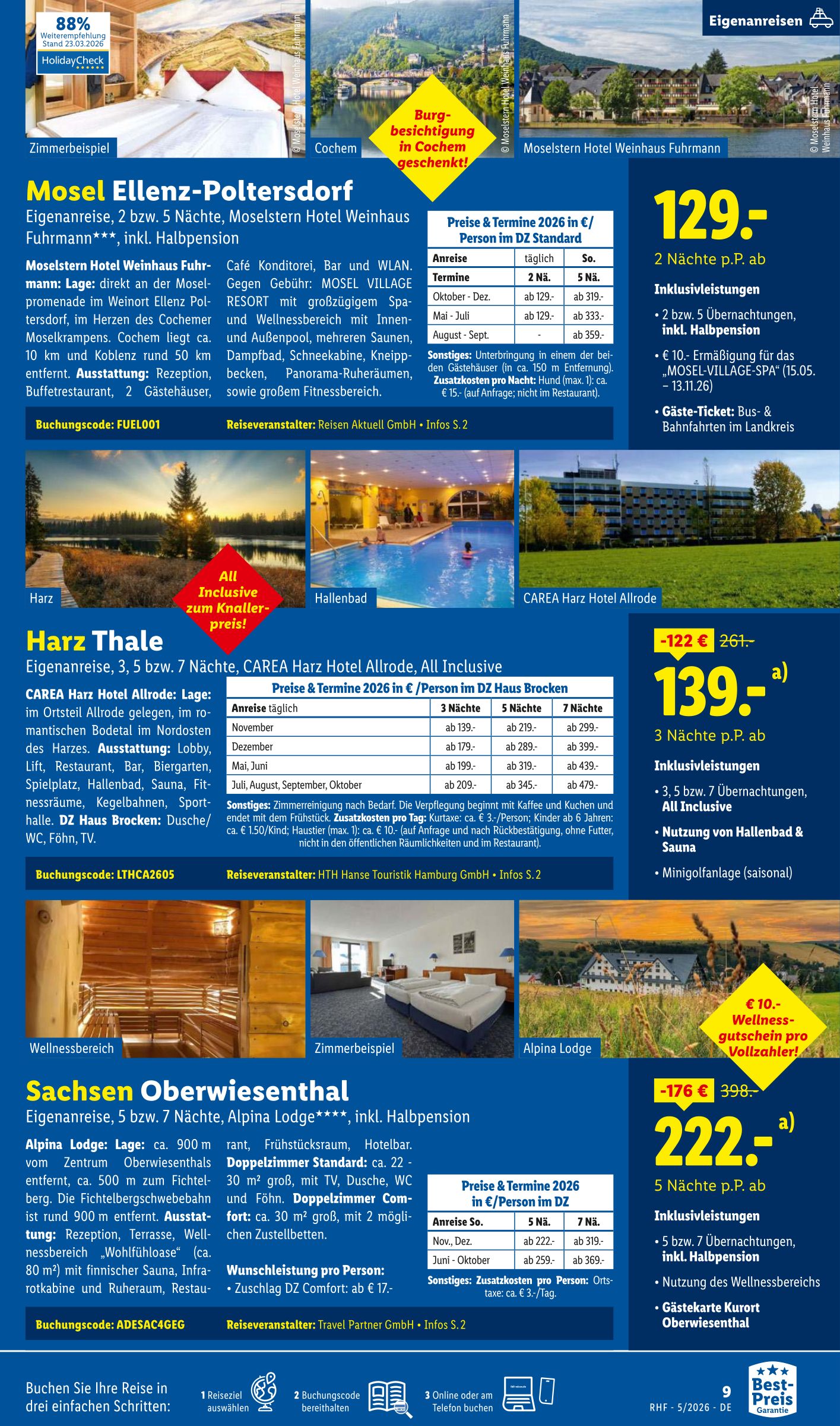 lidl - Lidl - Reisen Prospekt – von Mittwoch 29.04.2026 bis Sonntag 31.05.2026 - page: 9