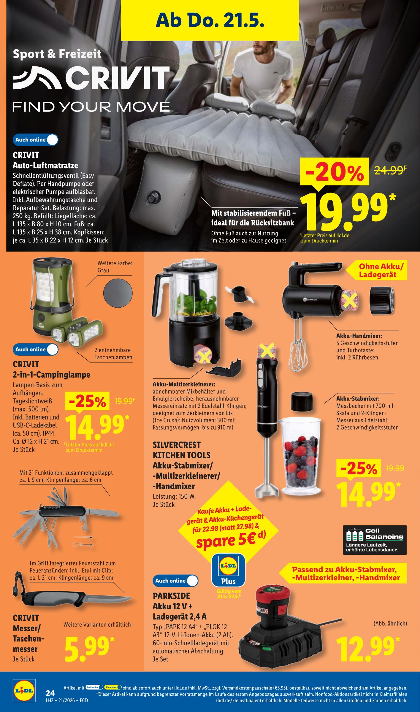 lidl - Lidl - Angebot der Woche Prospekt nächste Woche – von Montag 18.05.2026 bis Samstag 23.05.2026 - page: 24