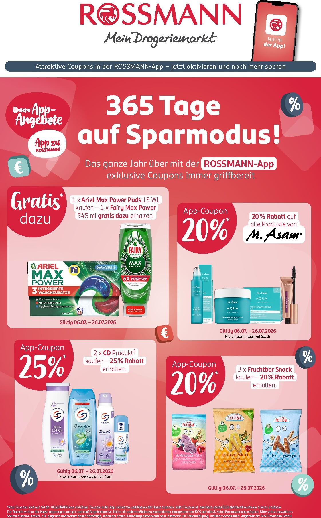 rossmann - ROSSMANN Prospekt nächste Woche – von Montag 06.07.2026 bis Sonntag 26.07.2026 - page: 1