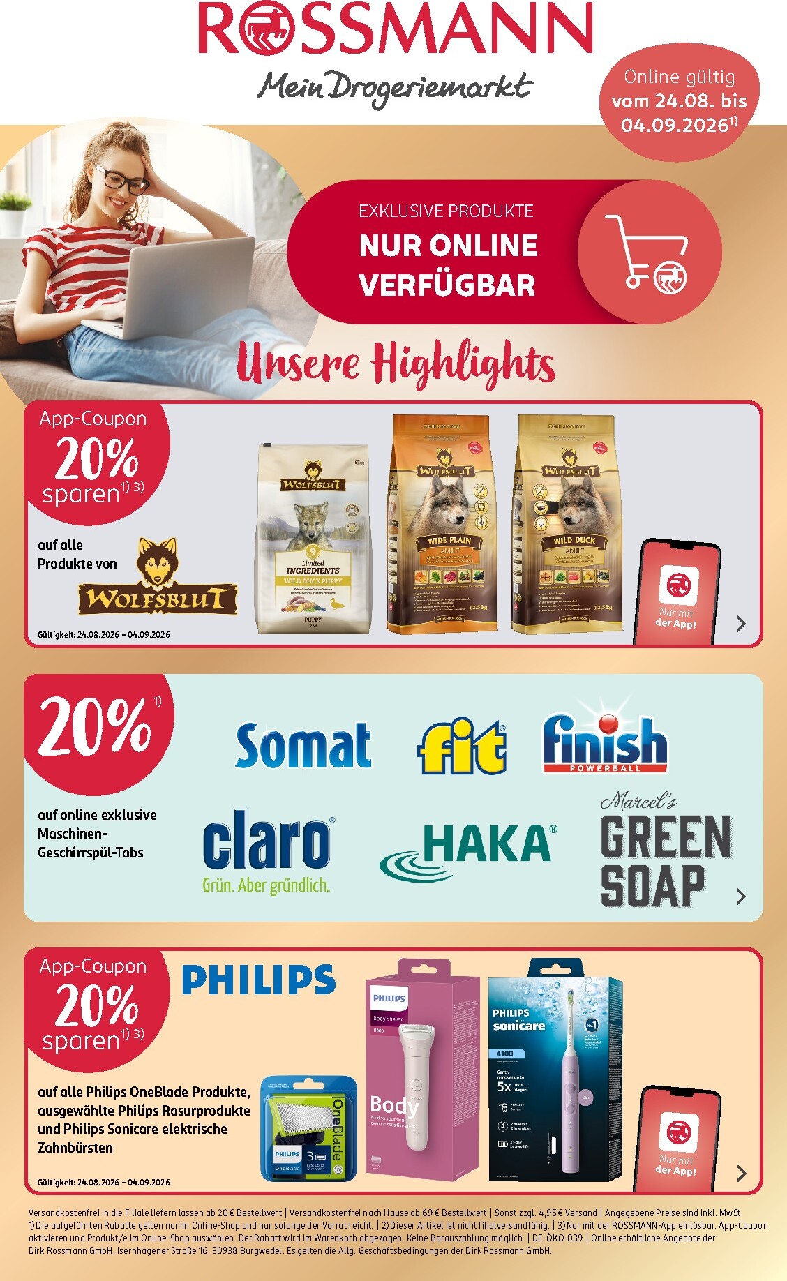 rossmann - ROSSMANN - Online Angebote Prospekt – von Montag 24.08.2026 bis Freitag 04.09.2026