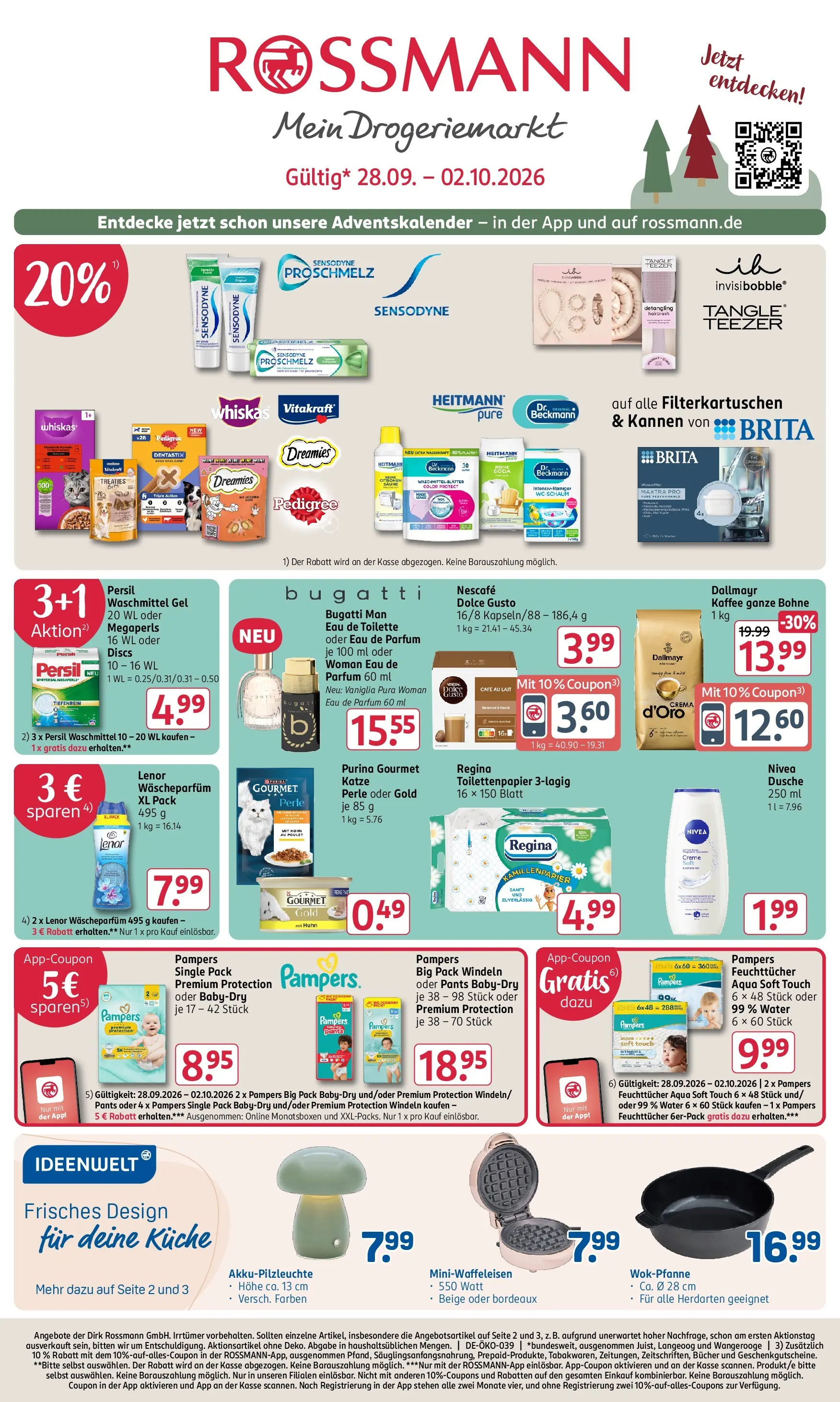 rossmann - ROSSMANN Prospekt – von Montag 28.09.2026 bis Freitag 02.10.2026 - page: 1