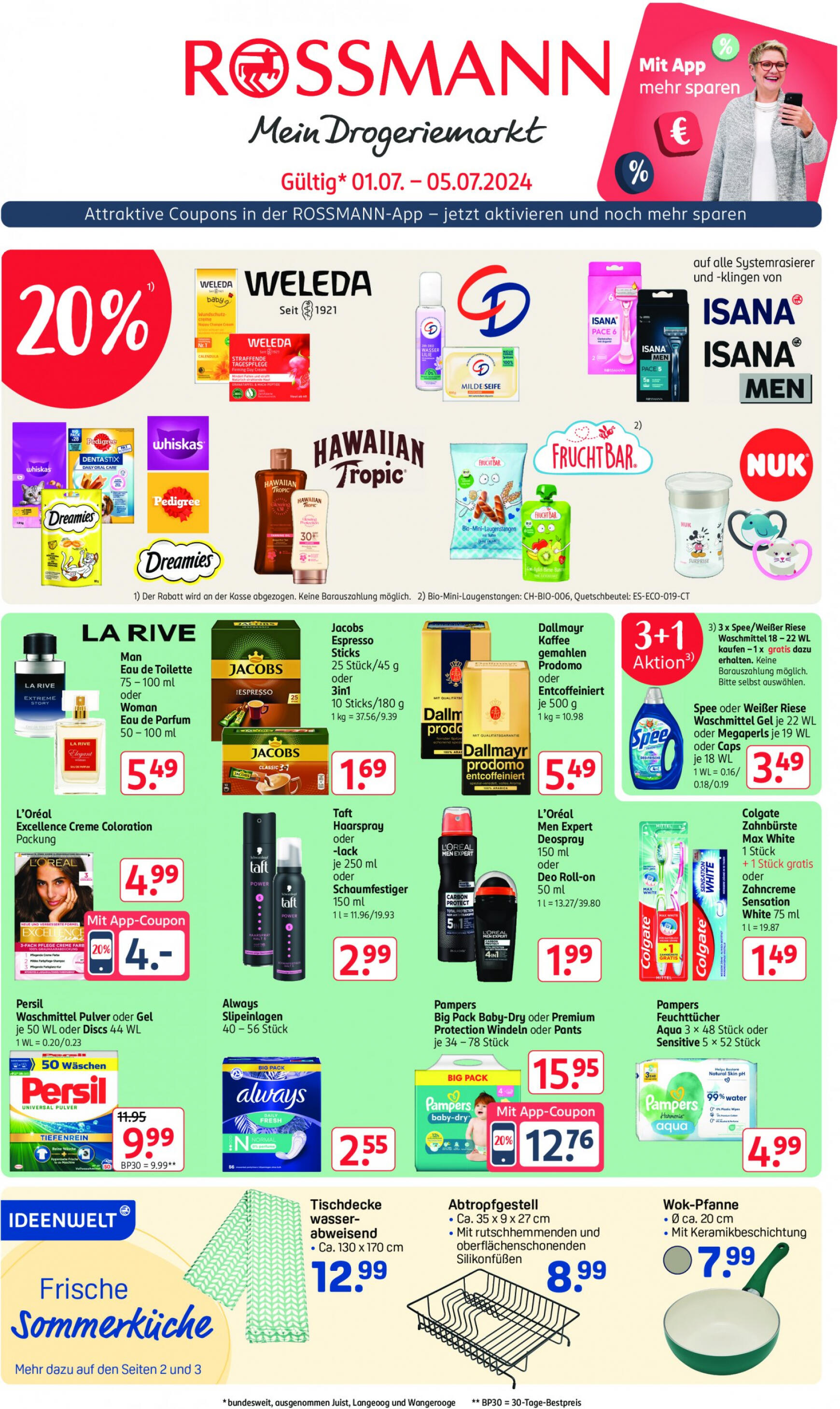 rossmann - Flyer ROSSMANN aktuell 01.07. - 05.07. - page: 1