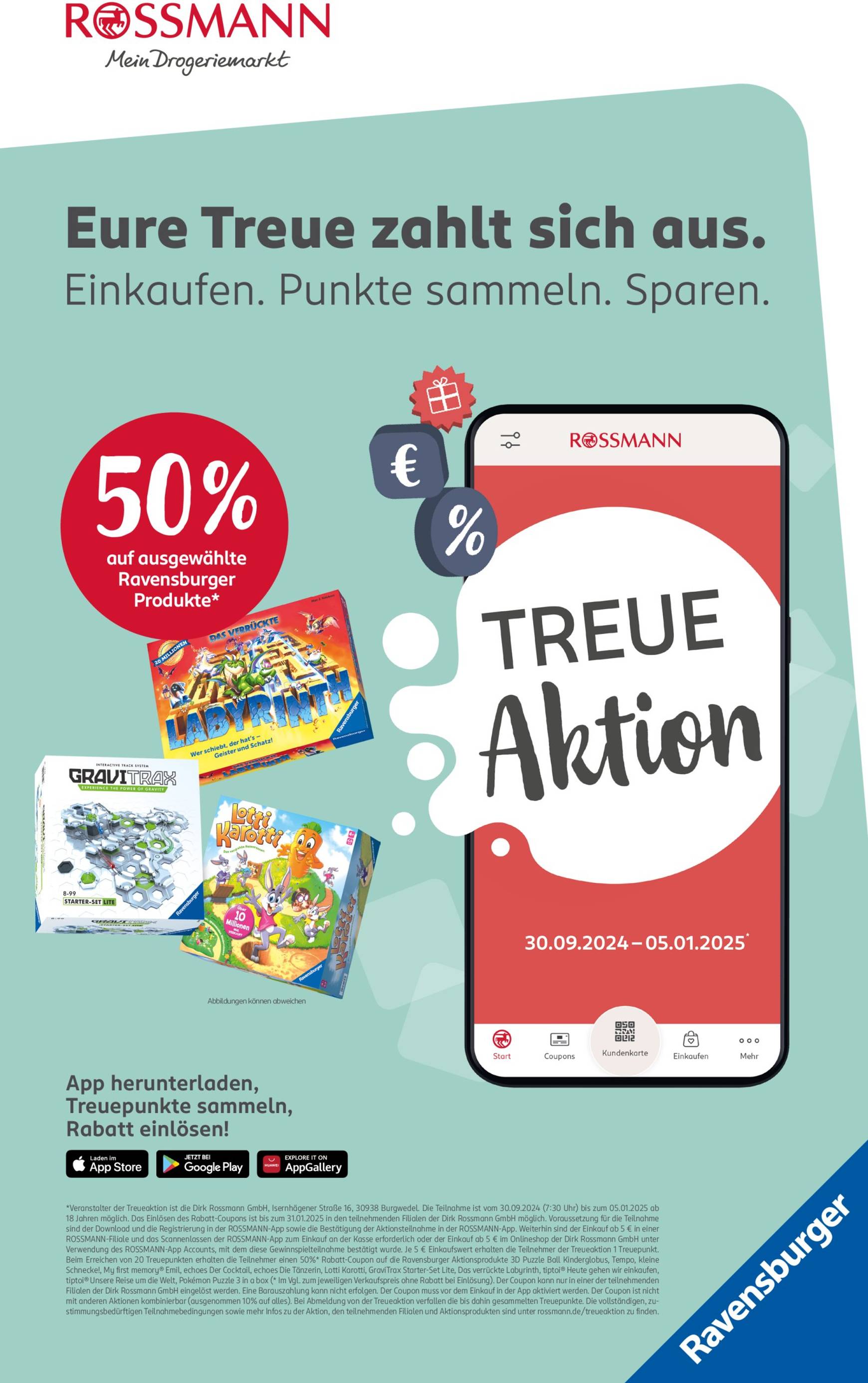 rossmann - ROSSMANN - Treue Aktion-Prospekt gültig von 30.09. bis 05.01. - page: 1