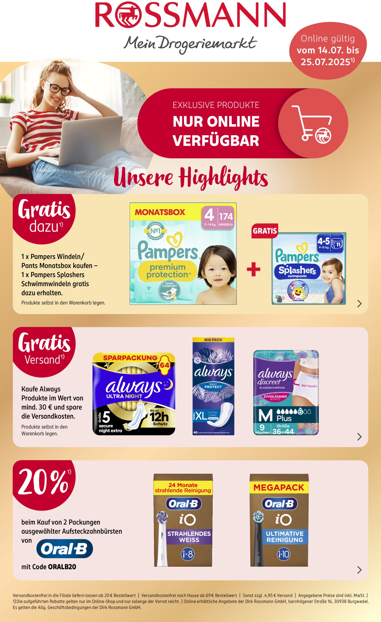 rossmann - ROSSMANN - Online Angebote-Prospekt gültig vom 14.07. bis 25.07.