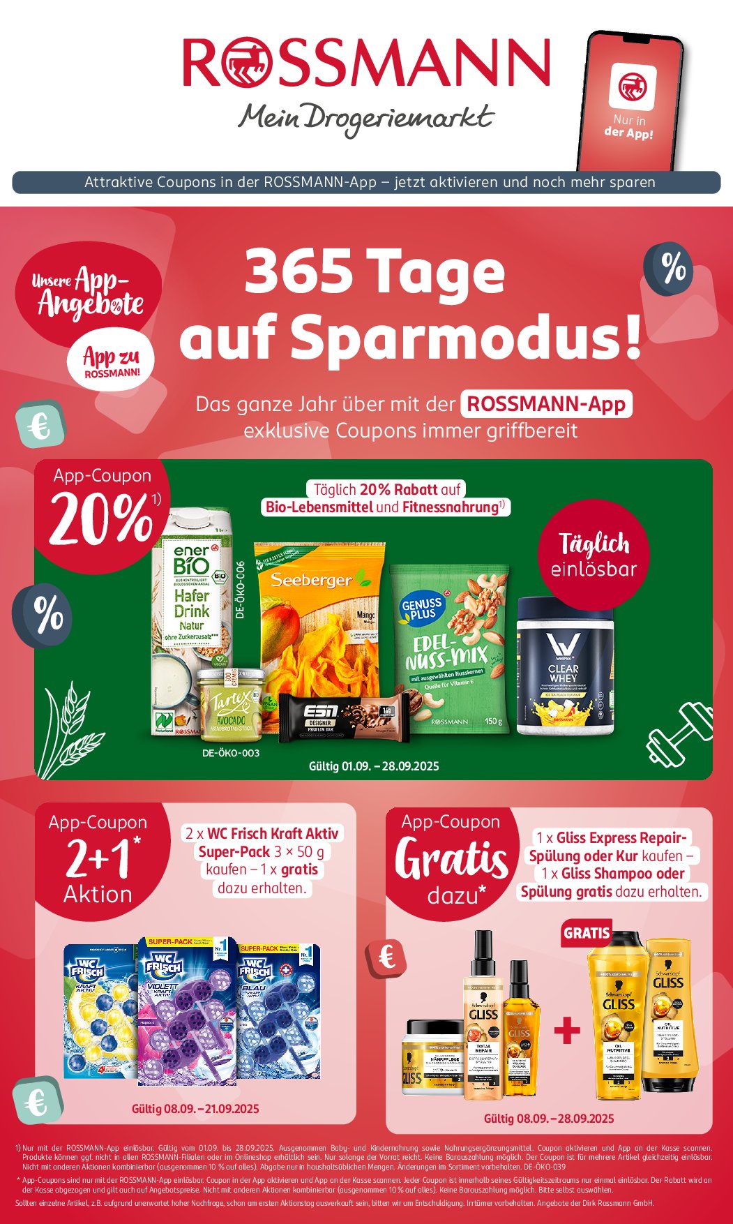 rossmann - ROSSMANN - App-Angebote-Prospekt gültig vom 01.09. bis 21.09.