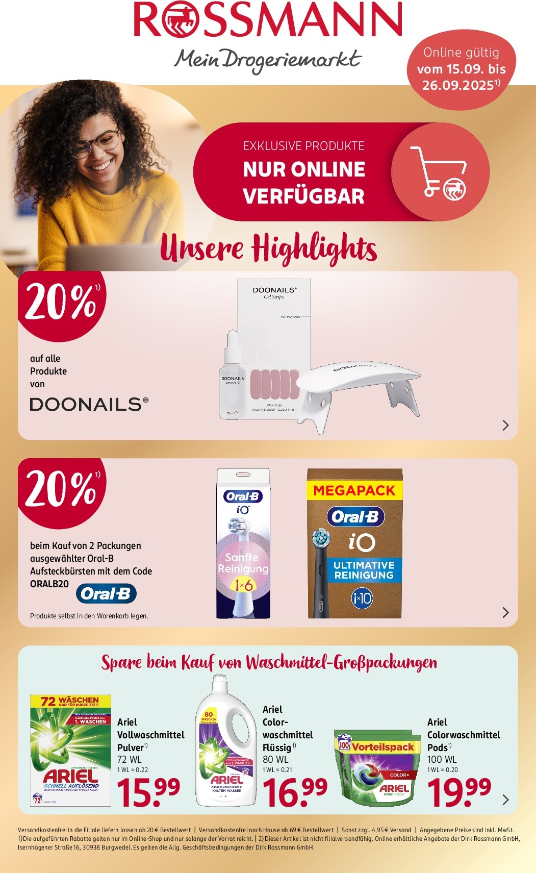 rossmann - ROSSMANN - Online Angebote-Prospekt gültig vom 15.09. bis 26.09. - page: 1