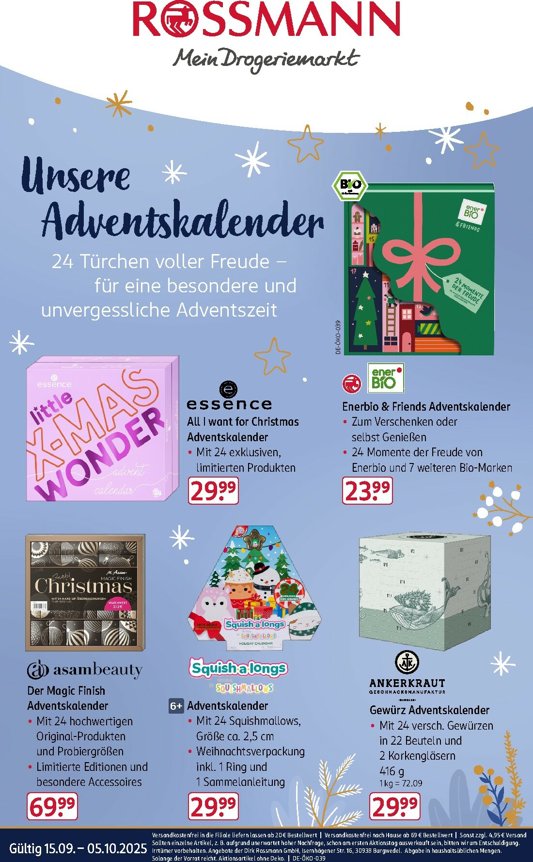 rossmann - ROSSMANN - Adventskalender Angebote-Prospekt gültig vom 15.09. bis 05.10.