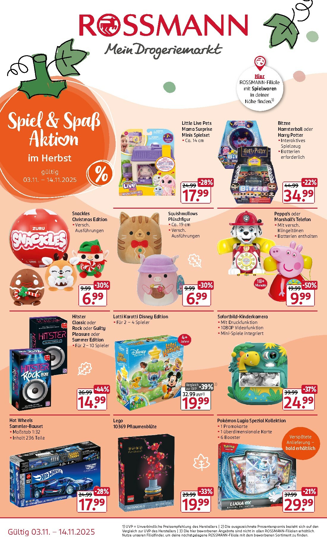 rossmann - ROSSMANN - Spiel und Spass Aktion-Prospekt gültig vom 03.11. bis 14.11.
