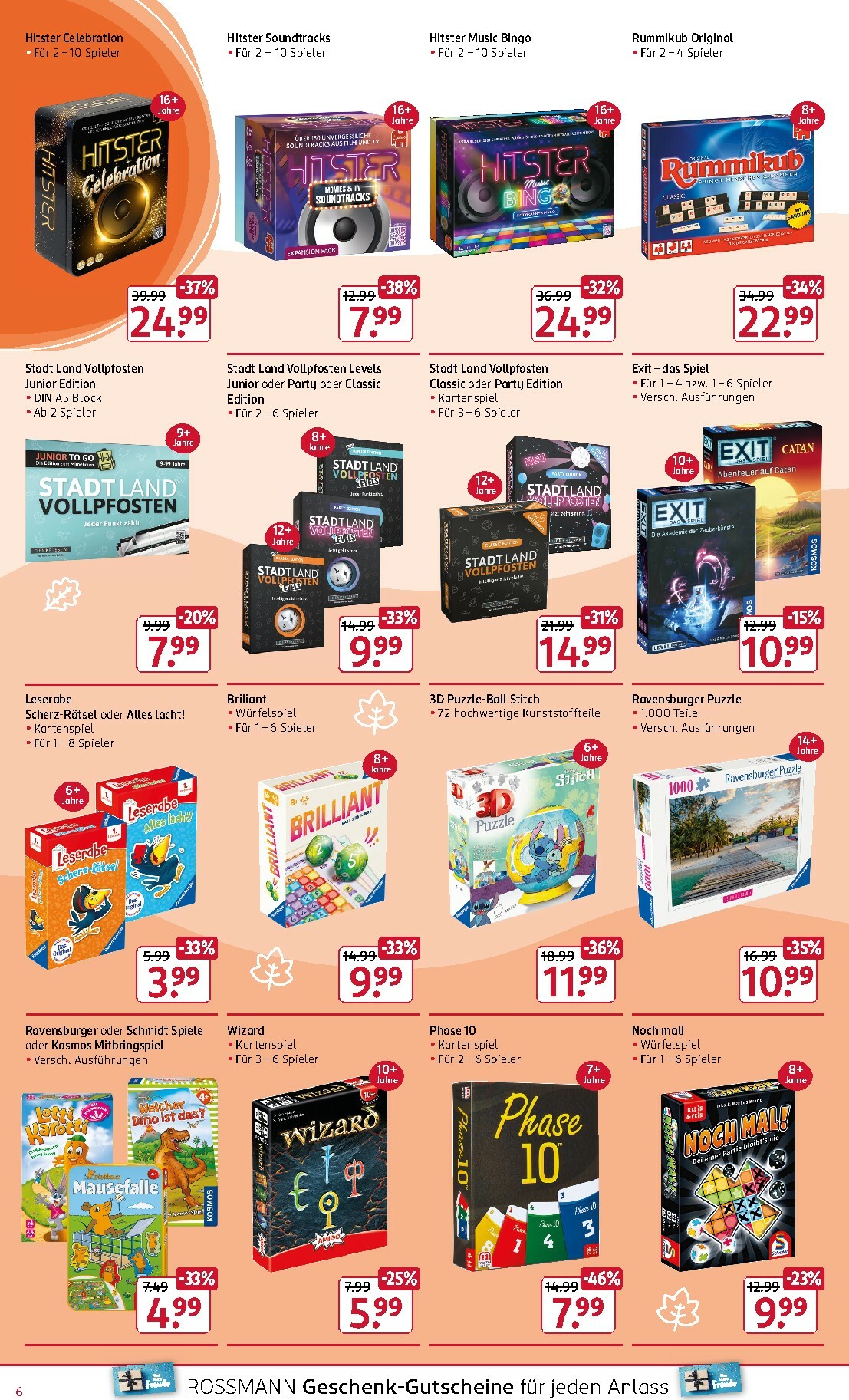 rossmann - ROSSMANN - Spiel und Spass Aktion-Prospekt gültig vom 03.11. bis 14.11. - page: 6