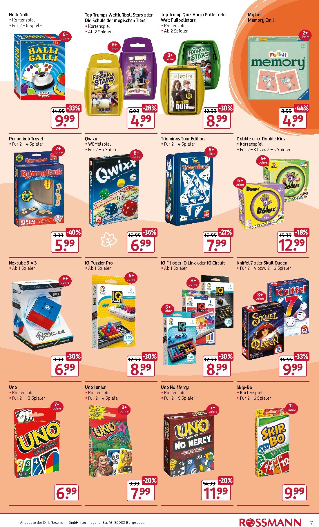 rossmann - ROSSMANN - Spiel und Spass Aktion-Prospekt gültig vom 03.11. bis 14.11. - page: 7
