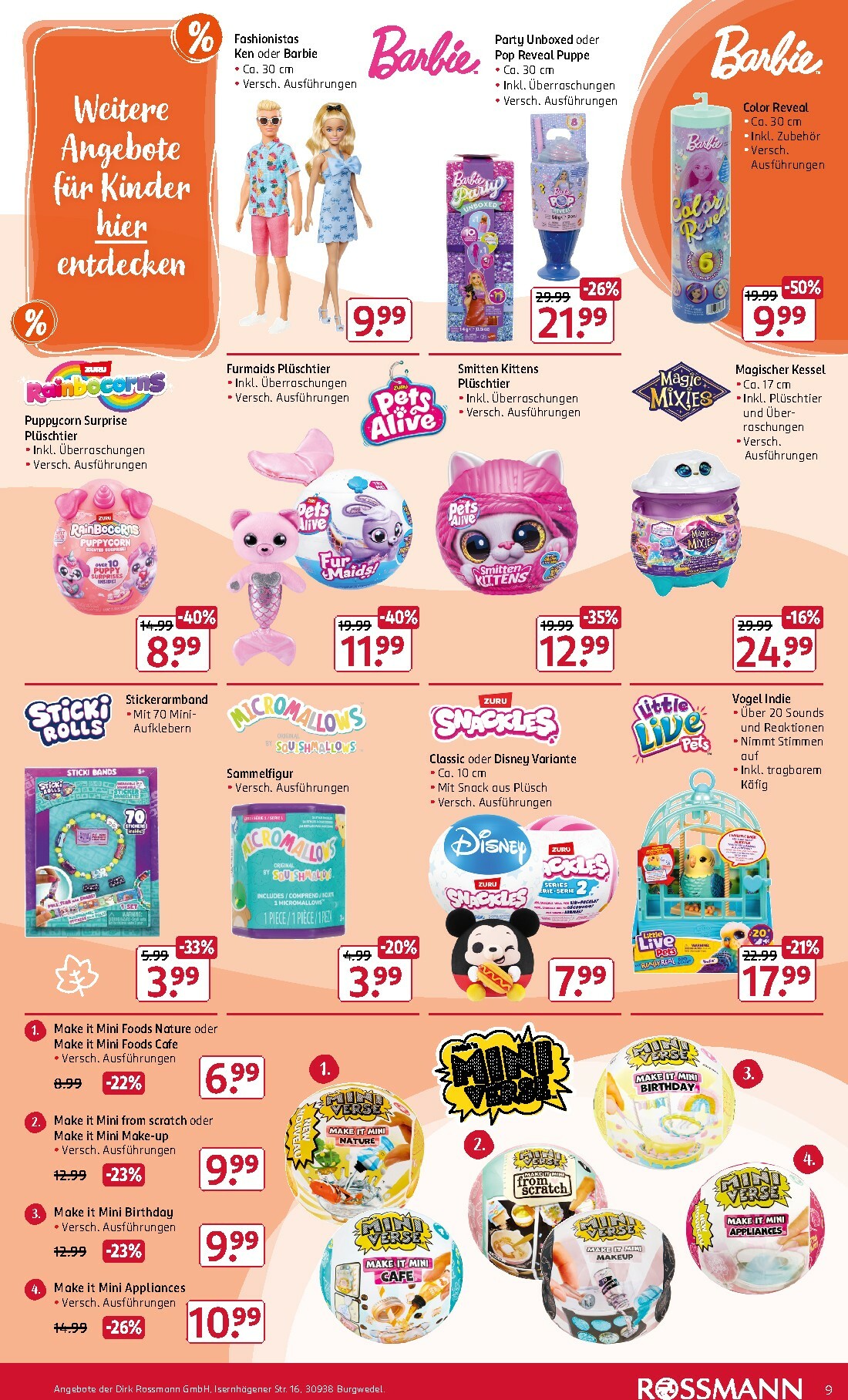 rossmann - ROSSMANN - Spiel und Spass Aktion-Prospekt gültig vom 03.11. bis 14.11. - page: 9