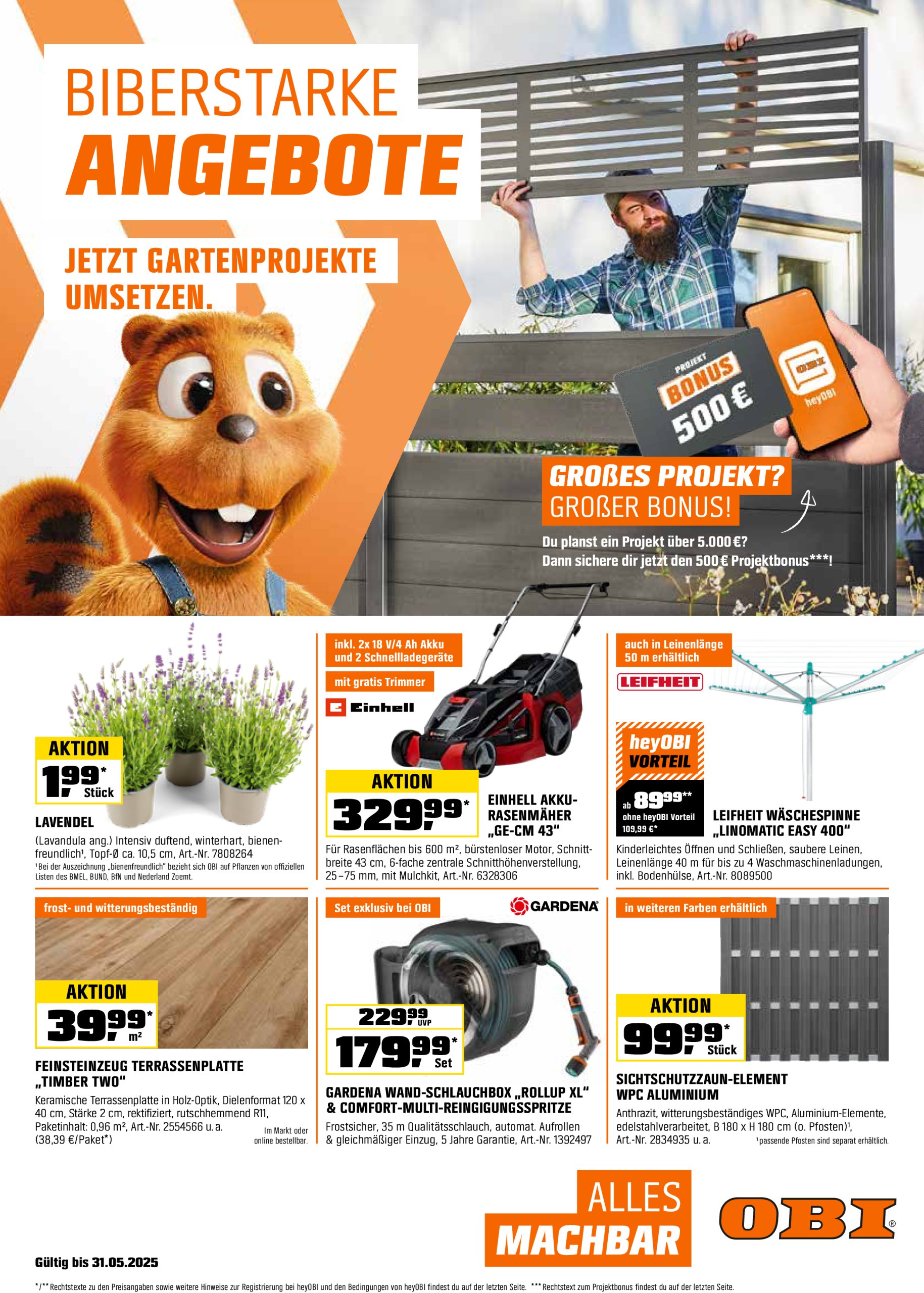 obi - Obi-Prospekt gültig von 16.05. bis 31.05.