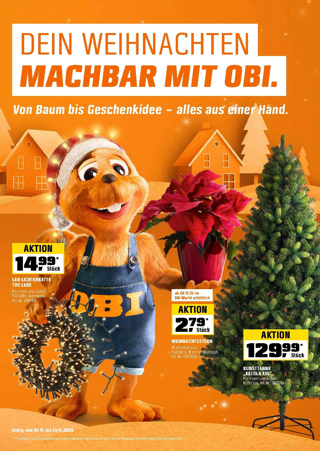obi - Obi - Weihnachten-Prospekt gültig vom 01.11. bis 13.11. - page: 1