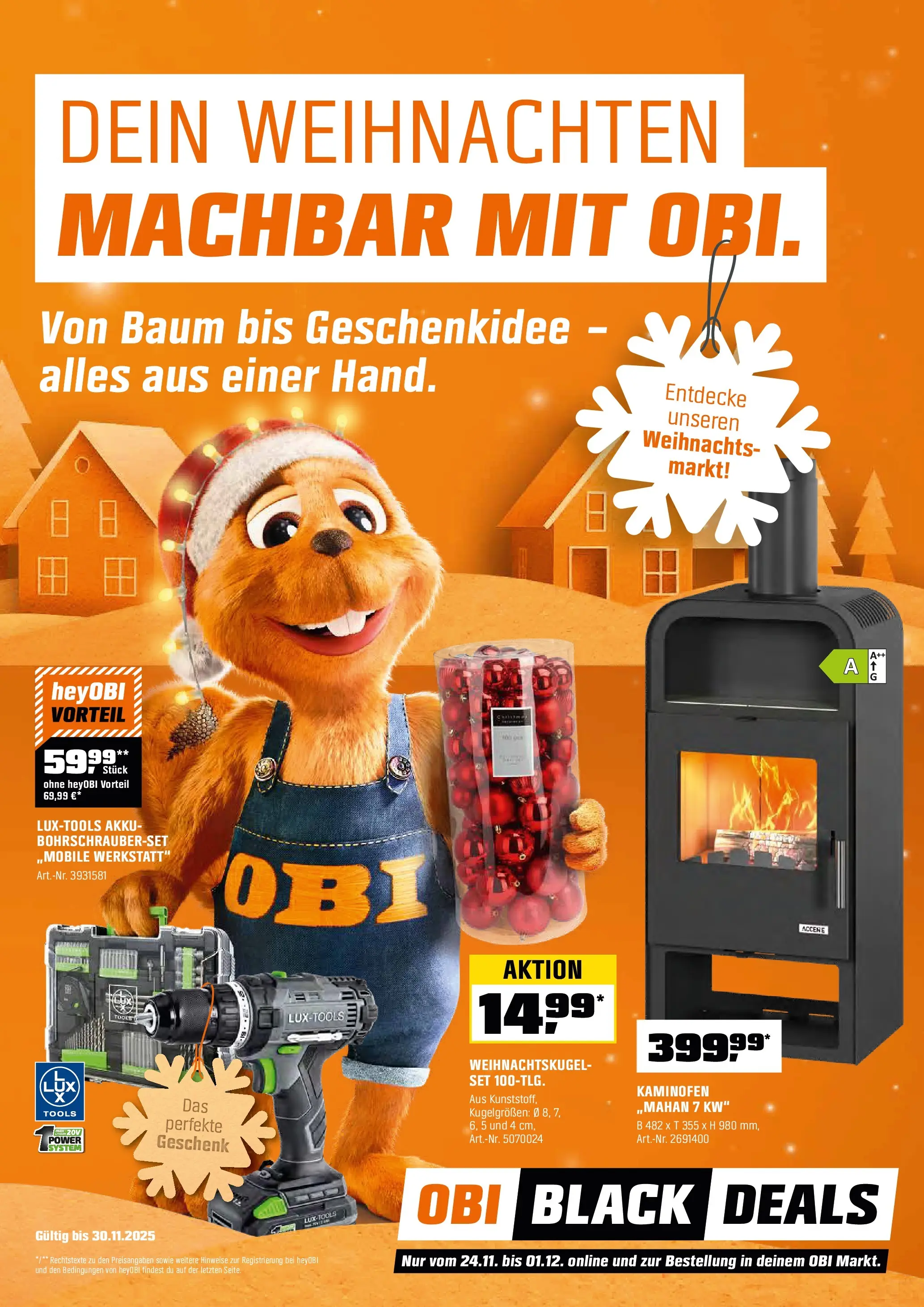 obi - Obi-Prospekt gültig vom 24.11. bis 01.12. - page: 1