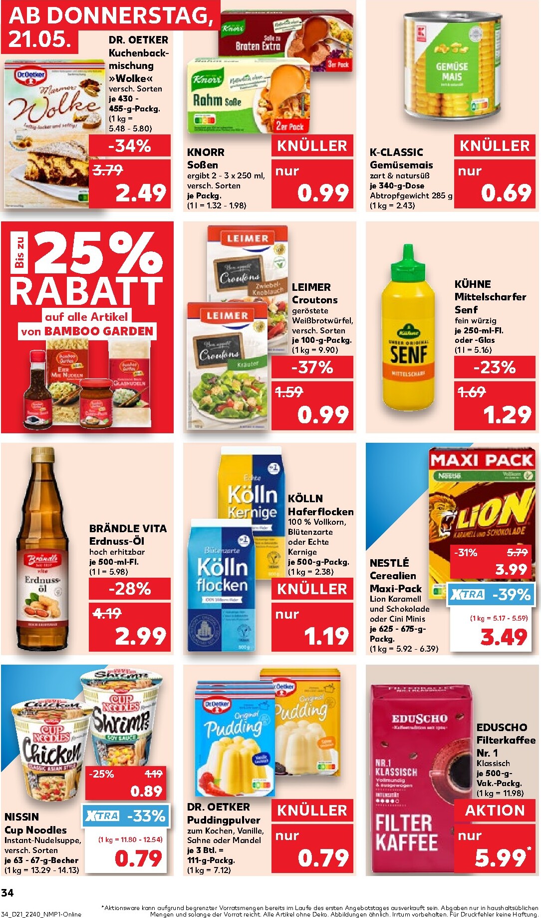 kaufland - Kaufland Prospekt nächste Woche – von Donnerstag 21.05.2026 bis Mittwoch 27.05.2026 - page: 34