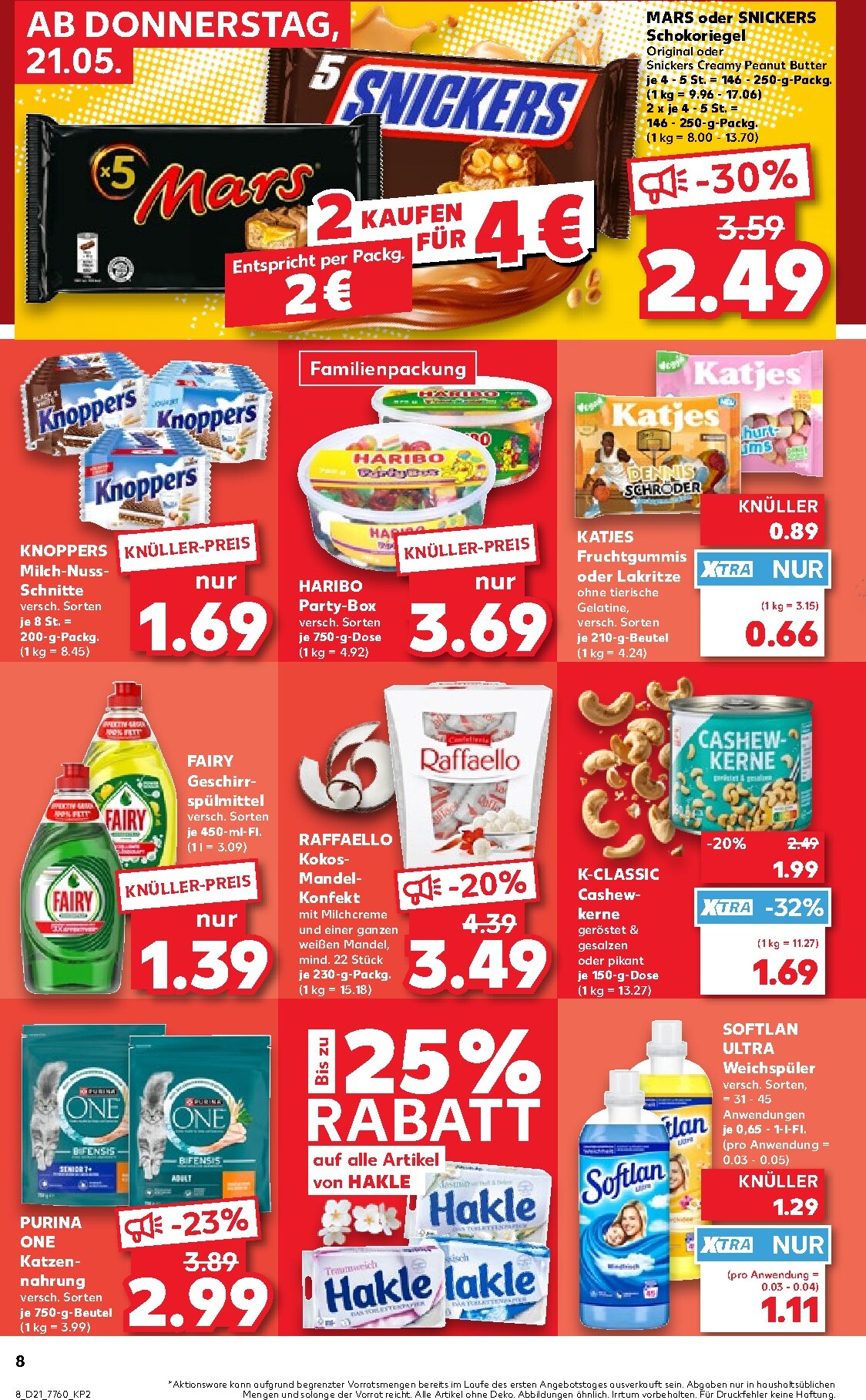 kaufland - Kaufland Prospekt nächste Woche – von Donnerstag 21.05.2026 bis Mittwoch 27.05.2026 - page: 8