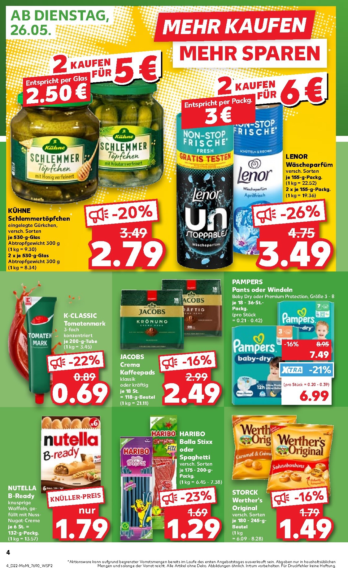 kaufland - Kaufland - Angebote ab Dienstag Prospekt nächste Woche – von Dienstag 26.05.2026 bis Mittwoch 27.05.2026 - page: 4
