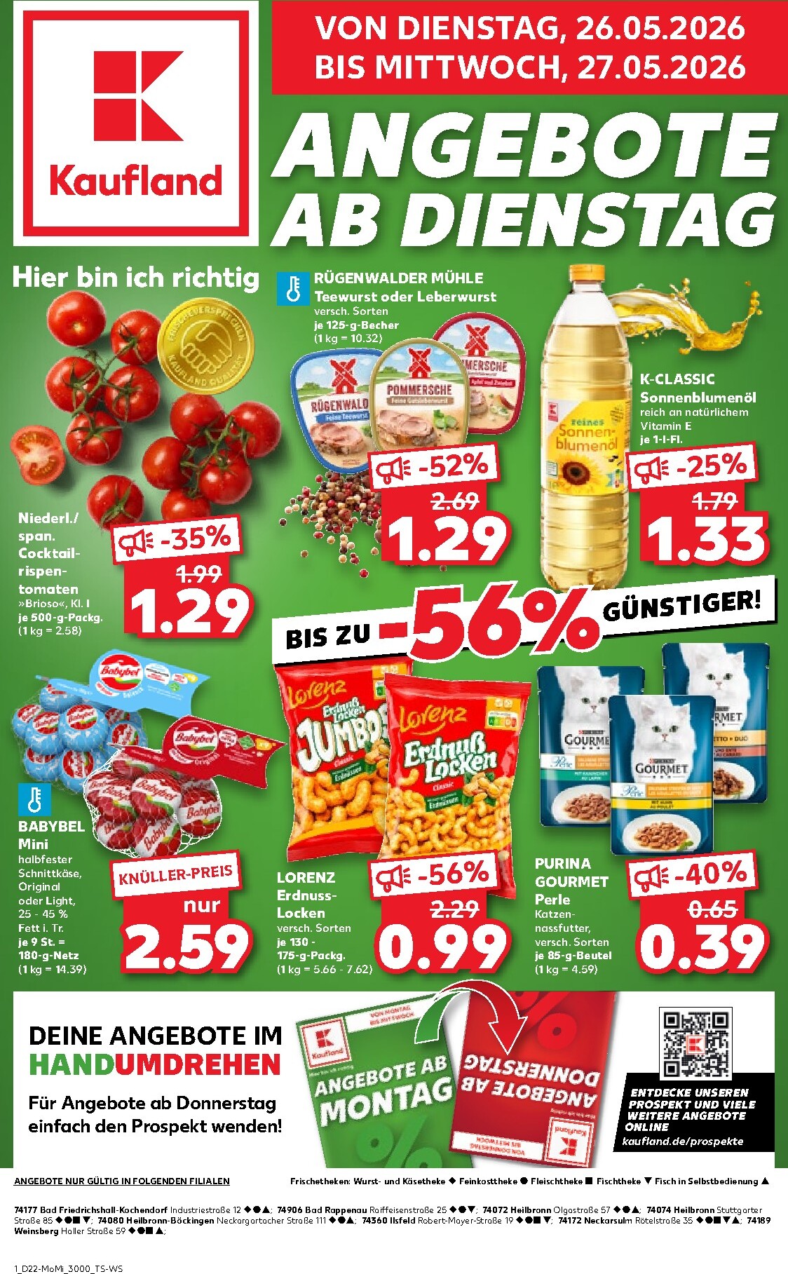 kaufland - Kaufland - Angebote ab Dienstag Prospekt nächste Woche – von Dienstag 26.05.2026 bis Mittwoch 27.05.2026 - page: 1