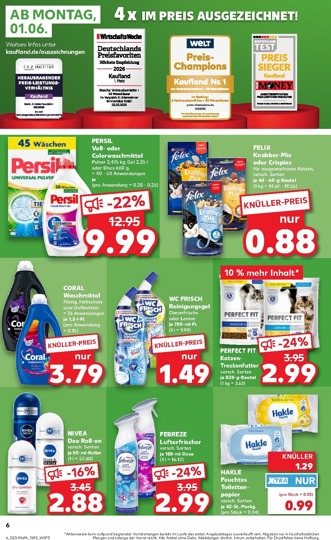 kaufland - Kaufland - Angebote ab Montag Prospekt nächste Woche – von Montag 01.06.2026 bis Mittwoch 03.06.2026 - page: 6
