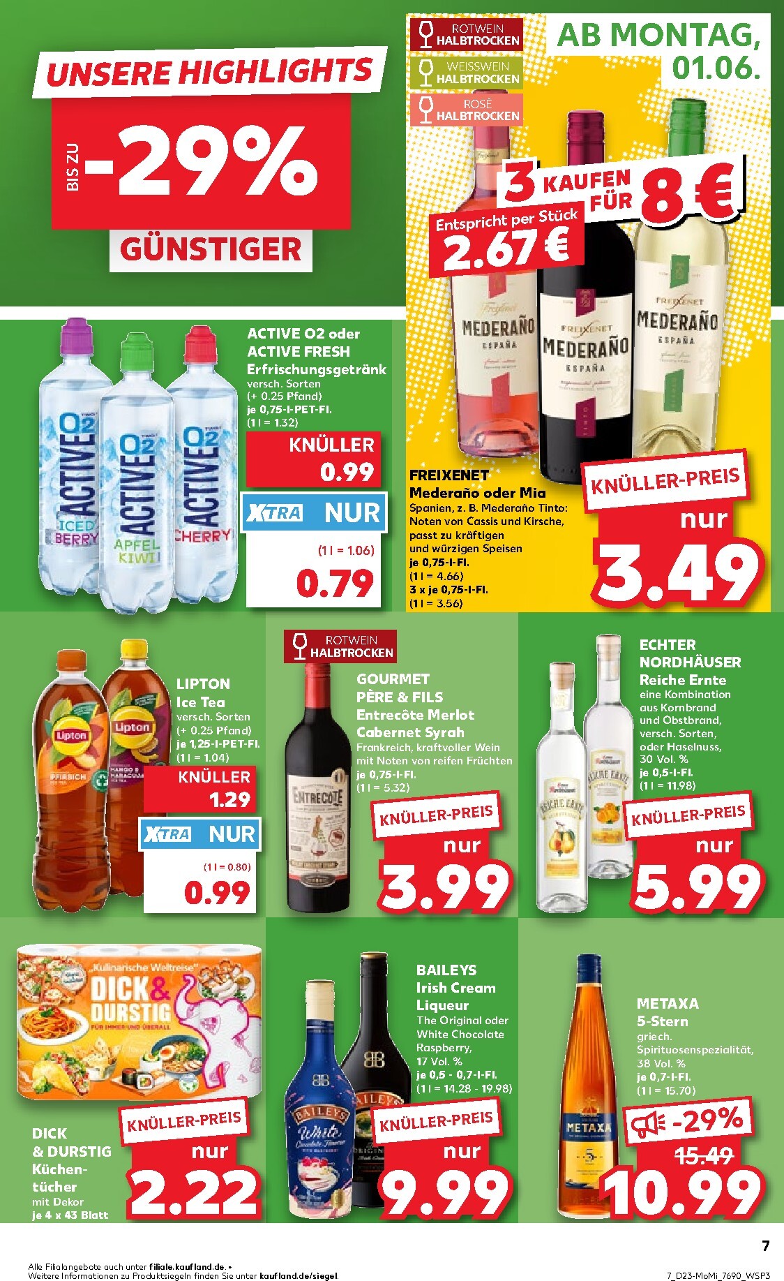 kaufland - Kaufland - Angebote ab Montag Prospekt nächste Woche – von Montag 01.06.2026 bis Mittwoch 03.06.2026 - page: 7
