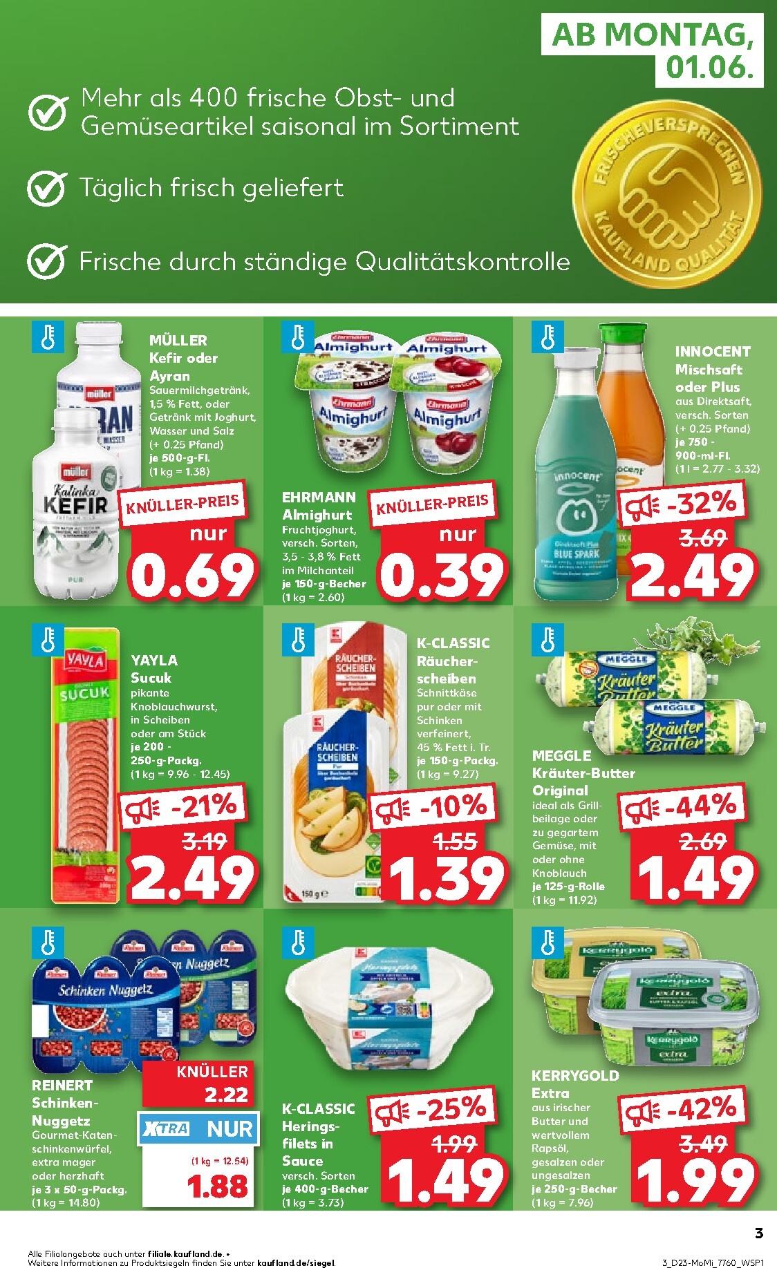 kaufland - Kaufland - Angebote ab Montag Prospekt nächste Woche – von Montag 01.06.2026 bis Mittwoch 03.06.2026 - page: 3