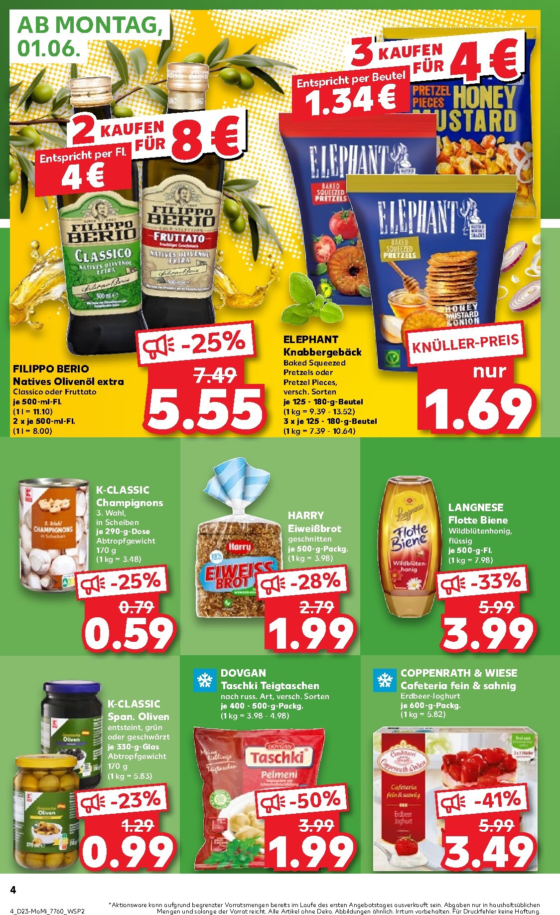 kaufland - Kaufland - Angebote ab Montag Prospekt nächste Woche – von Montag 01.06.2026 bis Mittwoch 03.06.2026 - page: 4