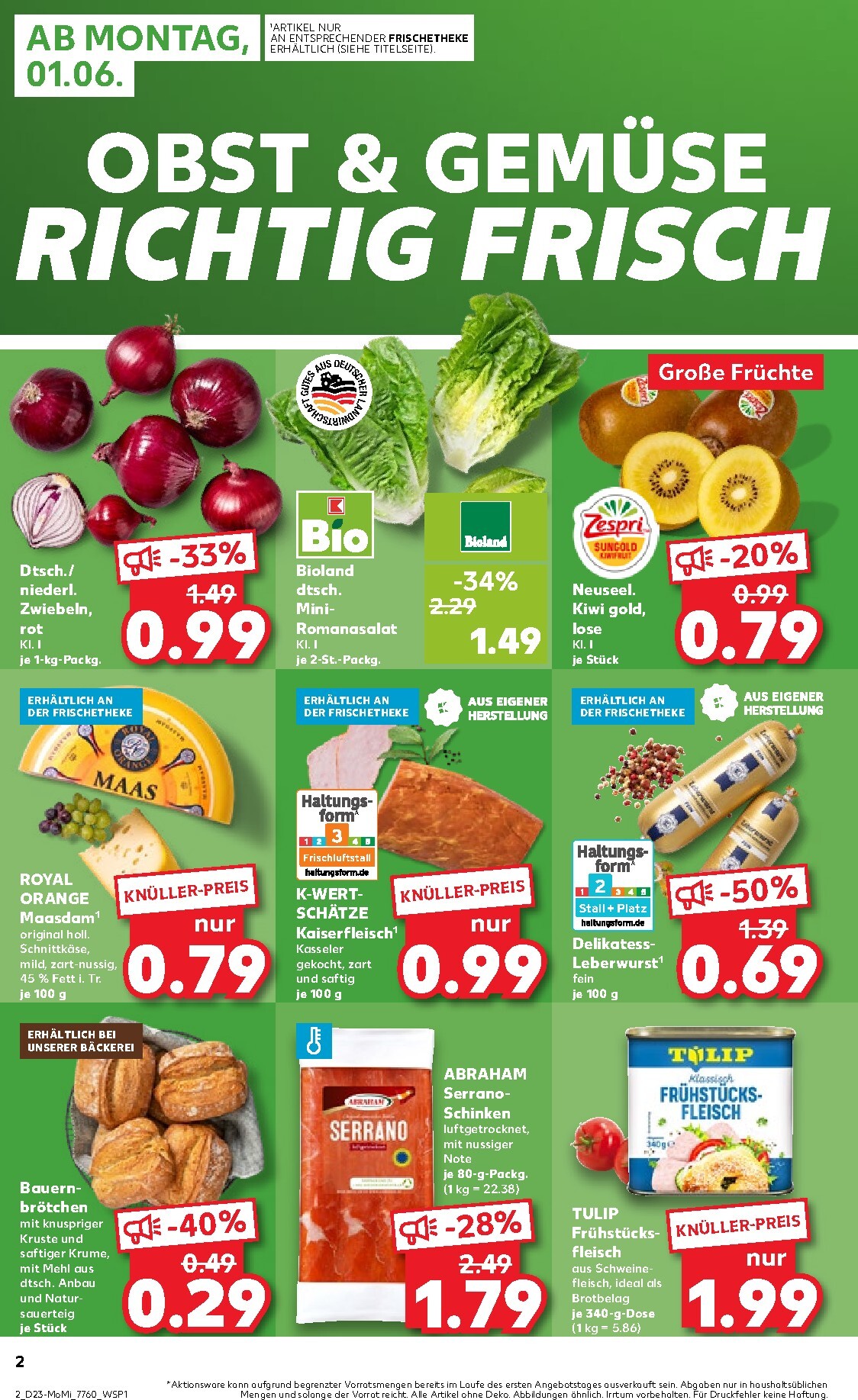 kaufland - Kaufland - Angebote ab Montag Prospekt nächste Woche – von Montag 01.06.2026 bis Mittwoch 03.06.2026 - page: 2