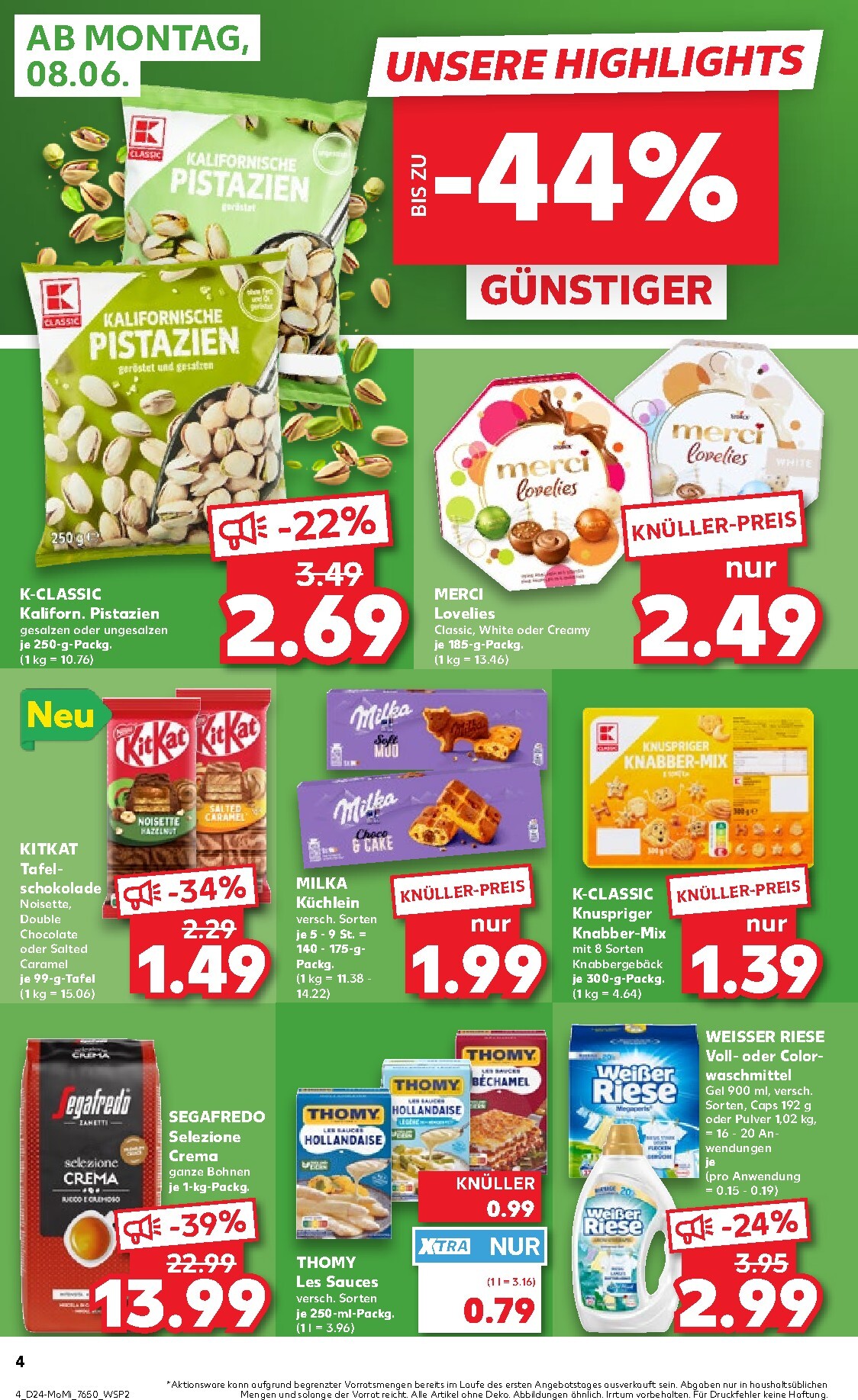 kaufland - Kaufland - Angebote ab Montag Prospekt nächste Woche – von Montag 08.06.2026 bis Mittwoch 10.06.2026 - page: 4