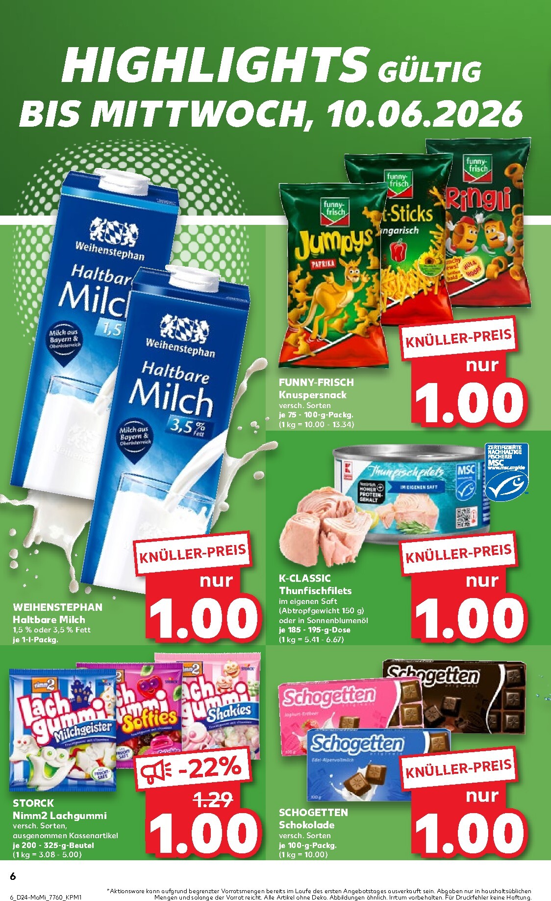 kaufland - Kaufland - Angebote ab Montag Prospekt nächste Woche – von Montag 08.06.2026 bis Mittwoch 10.06.2026 - page: 6