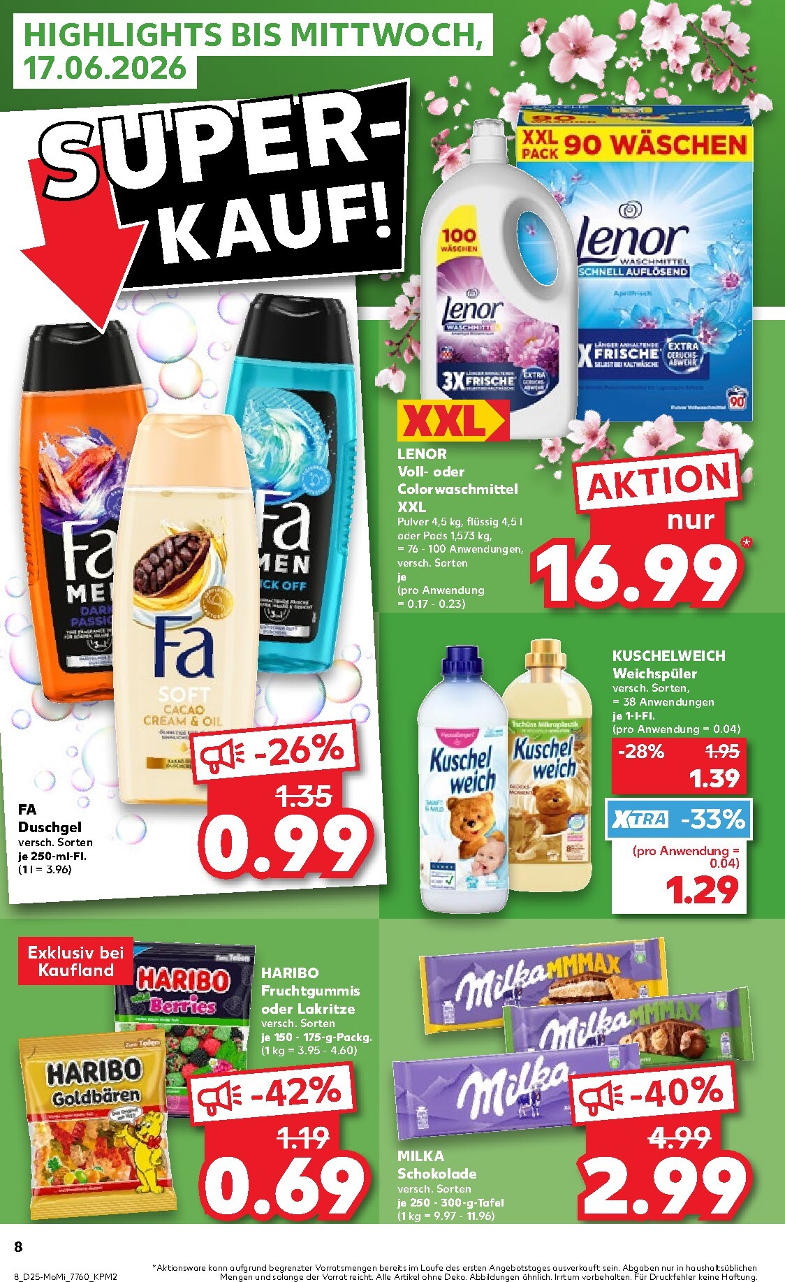 kaufland - Kaufland - Angebote ab Montag Prospekt nächste Woche – von Montag 15.06.2026 bis Mittwoch 17.06.2026 - page: 8