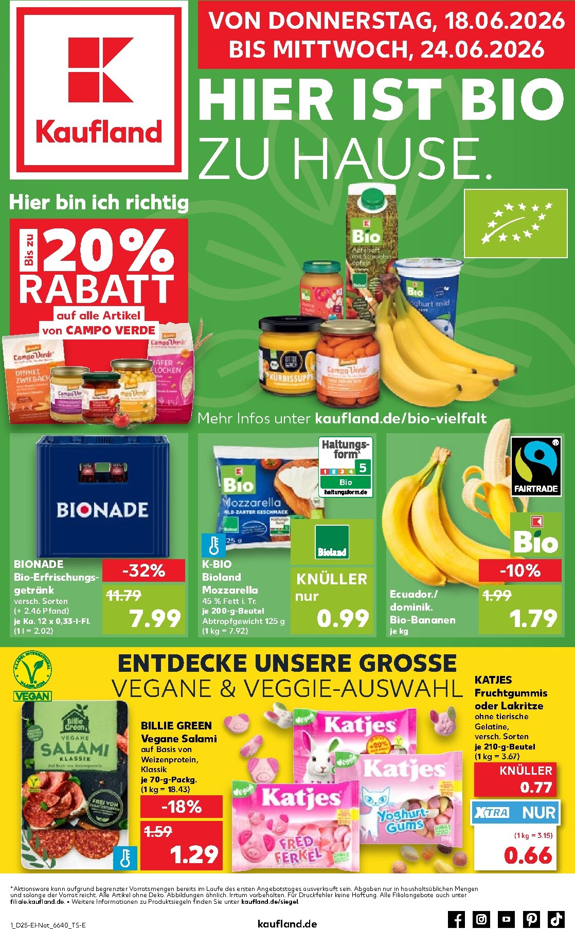 kaufland - Kaufland Prospekt nächste Woche – von Donnerstag 18.06.2026 bis Mittwoch 24.06.2026