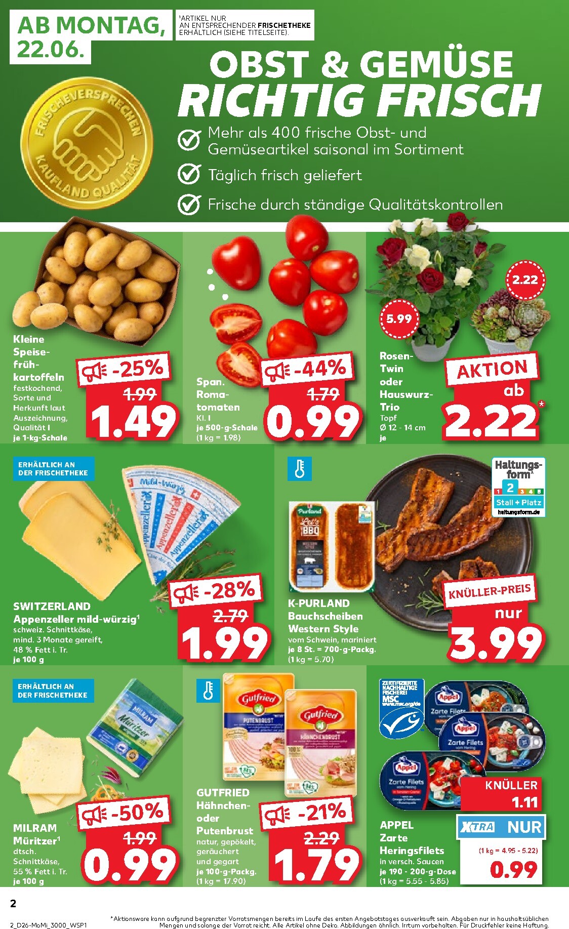 kaufland - Kaufland - Angebote ab Montag Prospekt nächste Woche – von Montag 22.06.2026 bis Mittwoch 24.06.2026 - page: 2