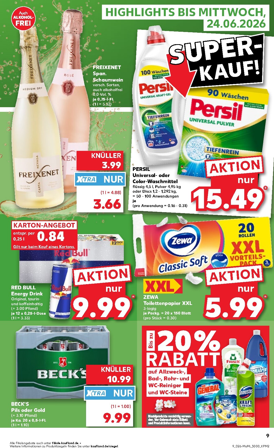 kaufland - Kaufland - Angebote ab Montag Prospekt nächste Woche – von Montag 22.06.2026 bis Mittwoch 24.06.2026 - page: 9