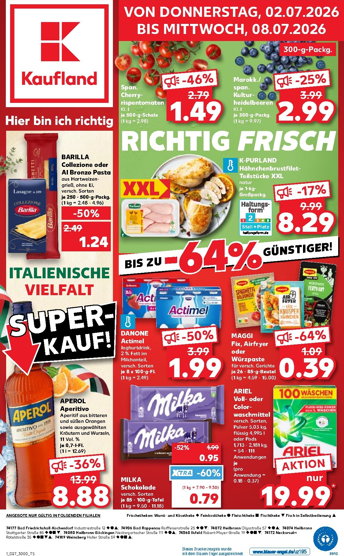 kaufland - Kaufland Prospekt nächste Woche – von Donnerstag 02.07.2026 bis Mittwoch 08.07.2026 - page: 1
