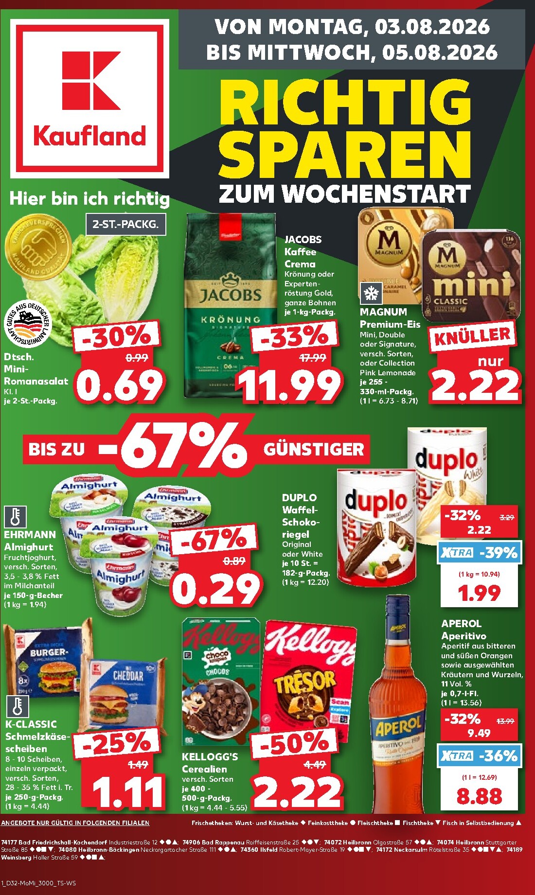 kaufland - Kaufland Prospekt nächste Woche – von Samstag 01.08.2026 bis Montag 31.08.2026