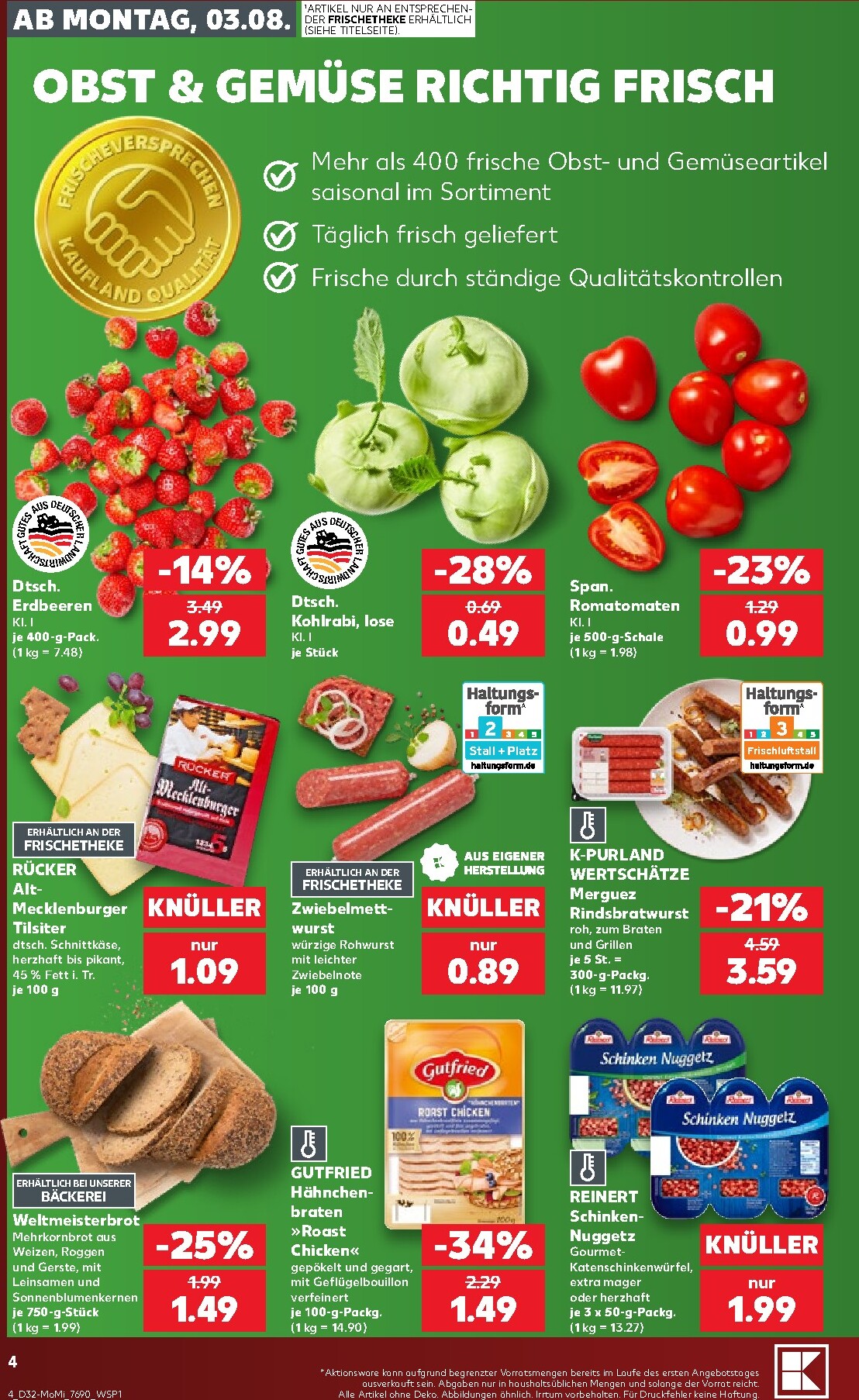 kaufland - Kaufland Prospekt nächste Woche – von Samstag 01.08.2026 bis Montag 31.08.2026 - page: 4