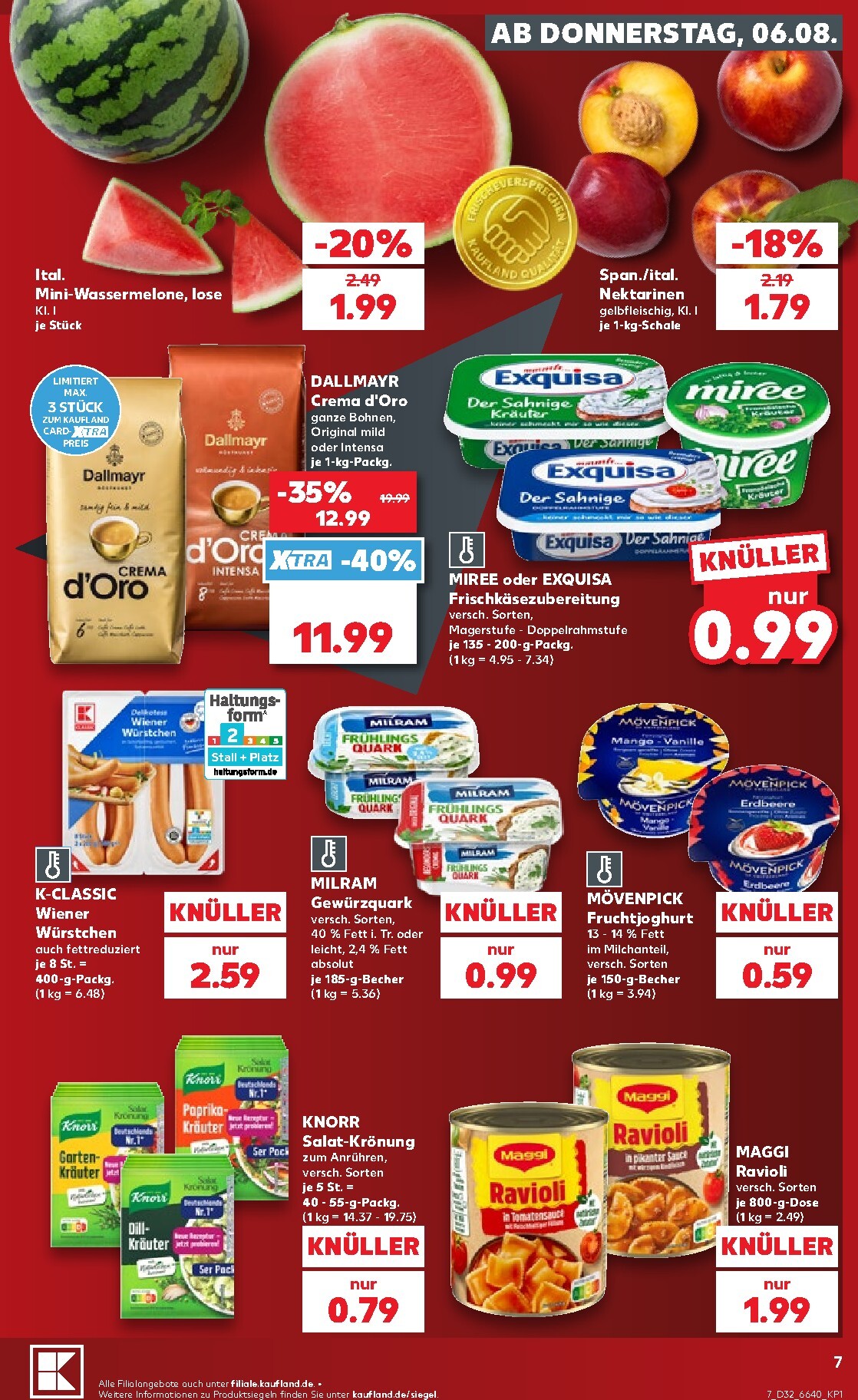 kaufland - Kaufland Prospekt nächste Woche – von Donnerstag 06.08.2026 bis Mittwoch 12.08.2026 - page: 7